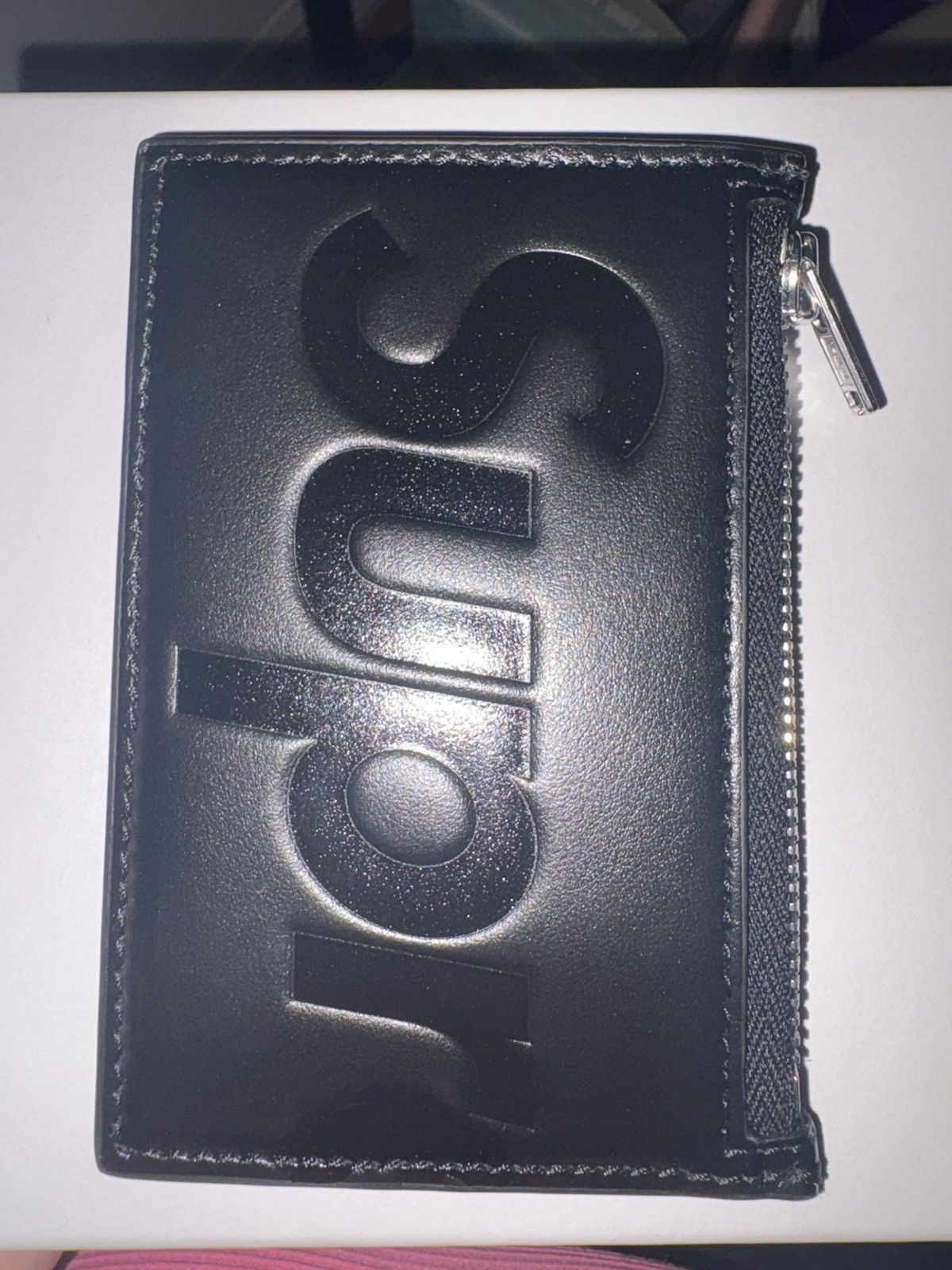 Supreme Supreme Leather Zip Card Holder Size ONE SIZE - 2 Thumbnail