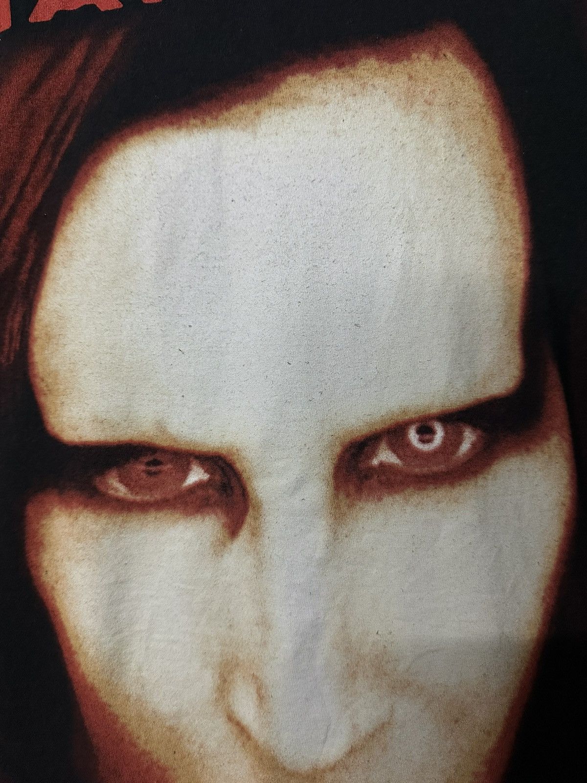 Band Tees × Marilyn Manson Marilyn Manson Big Face Promo Tee Size US M / EU 48-50 / 2 - 4 Thumbnail