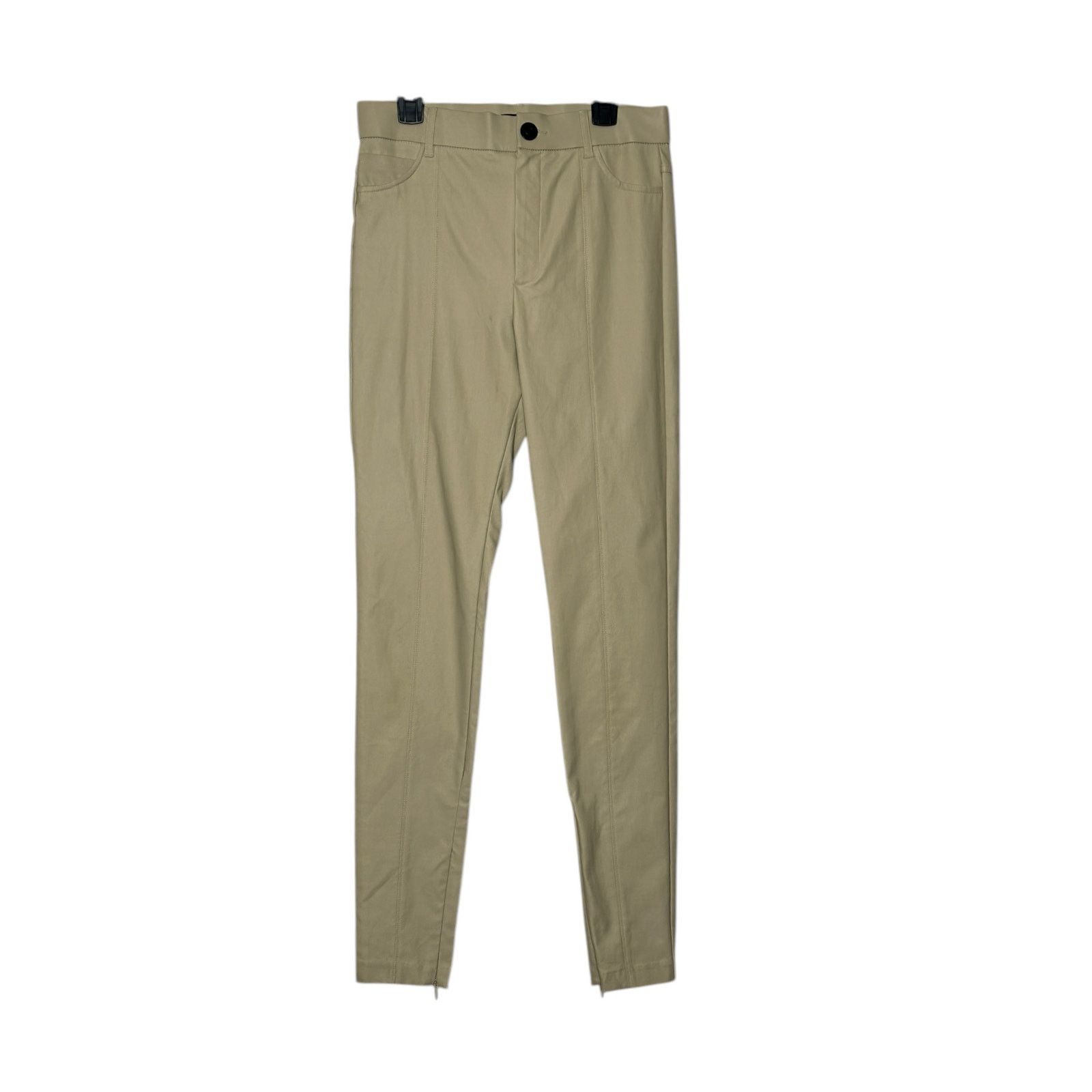 Zara ZARA cream beige vegan leather skinny pants size Medium Size 28" / US 6 / IT 42 - 1 Thumbnail