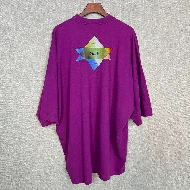 Balenciaga Balenciaga Purple oversize hexagram embroidered logo short Size US XS / EU 42 / 0 - 2 Thumbnail