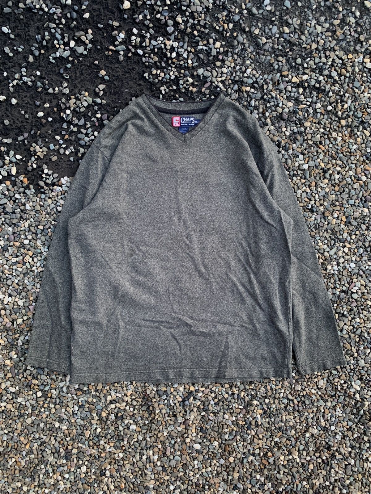 Chaps Ralph Lauren Vintage Chaps Ralph Lauren V-Neck Longsleeve Shirt Size US XL / EU 56 / 4 - 1 Thumbnail