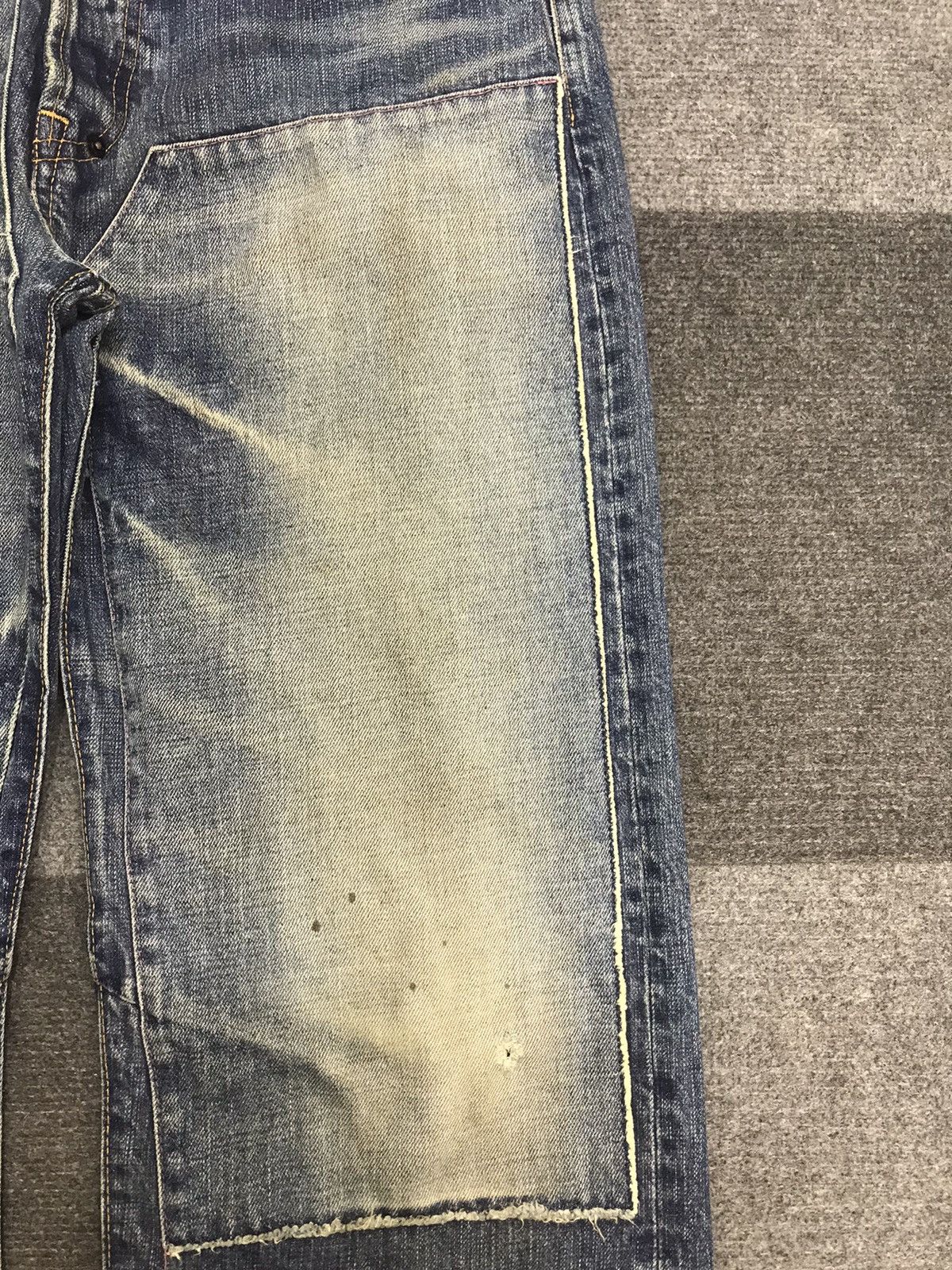 Prps 💥DOUBLE KNEE BAGGY💥Archival Prps Baggy Distressed Denim F279 Size US 32 / EU 48 - 6 Thumbnail