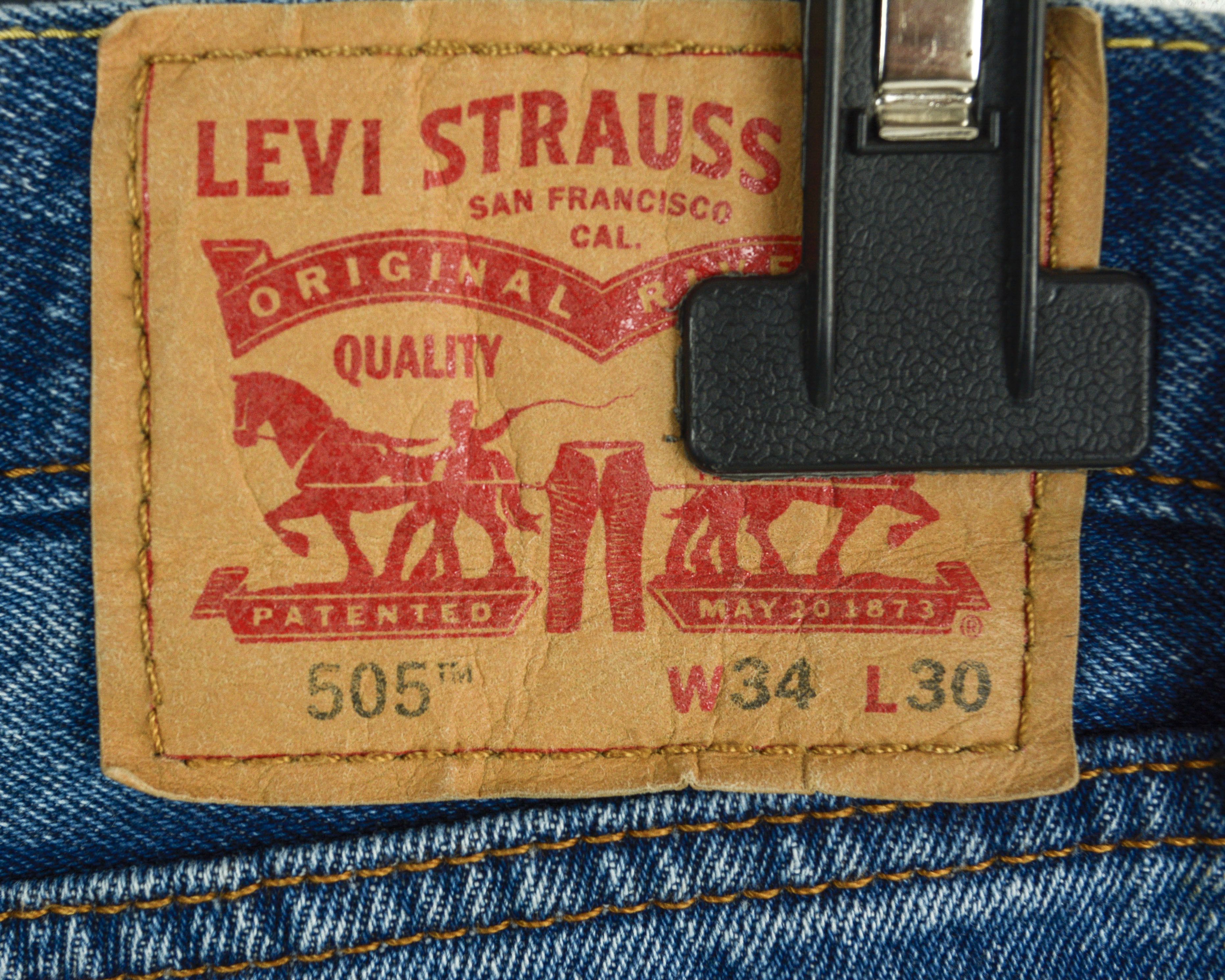 Levi's 505 Men W34 L28 Regular Straight Jeans Denim Pants Trousers Size US 34 / EU 50 - 9 Thumbnail