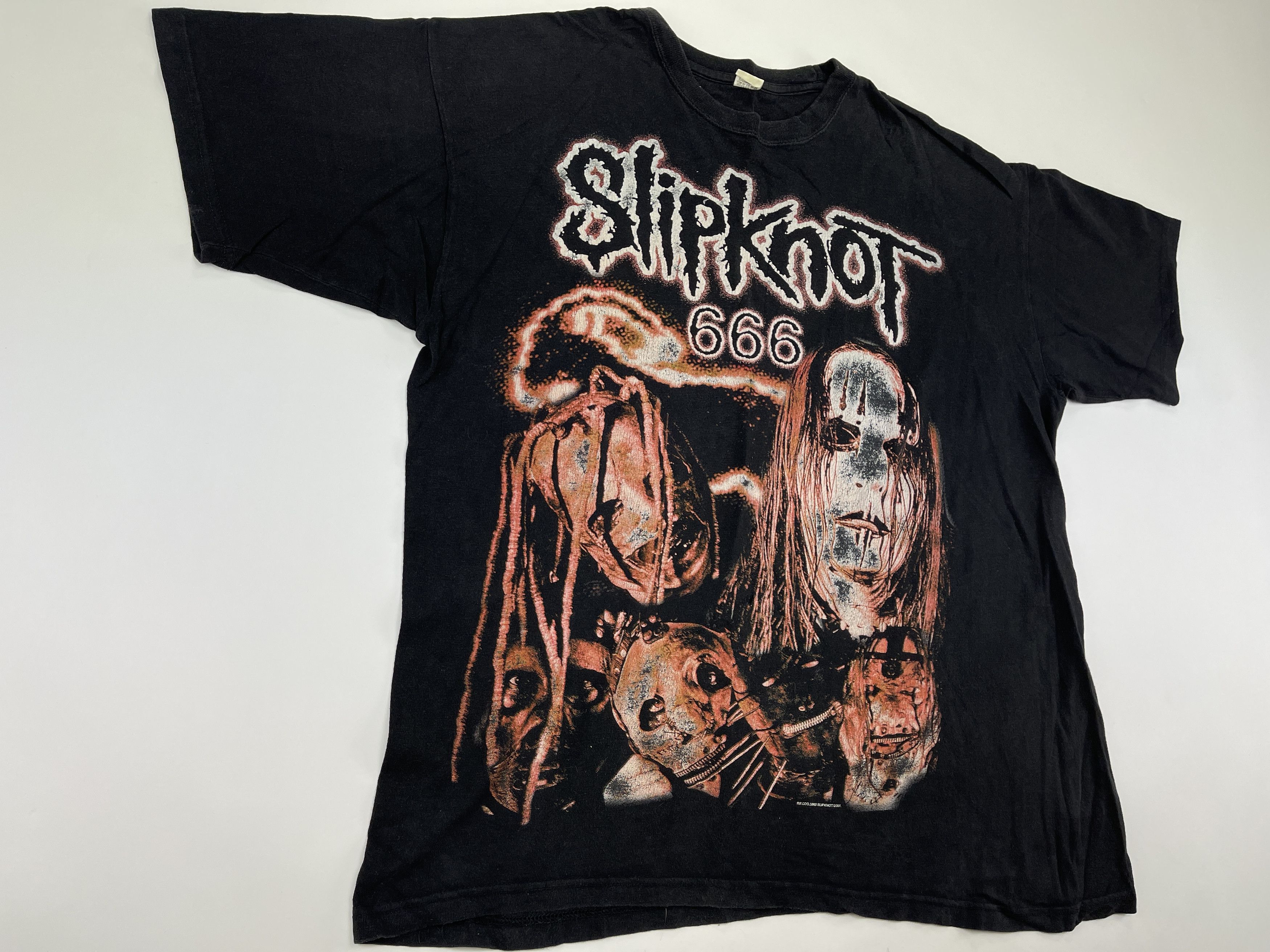 Band Tees × Slipknot Vintage Slipknot T-Shirt, Iowa World Tour 2001, 90s Rock XXL Size US XXL / EU 58 / 5 - 3 Thumbnail