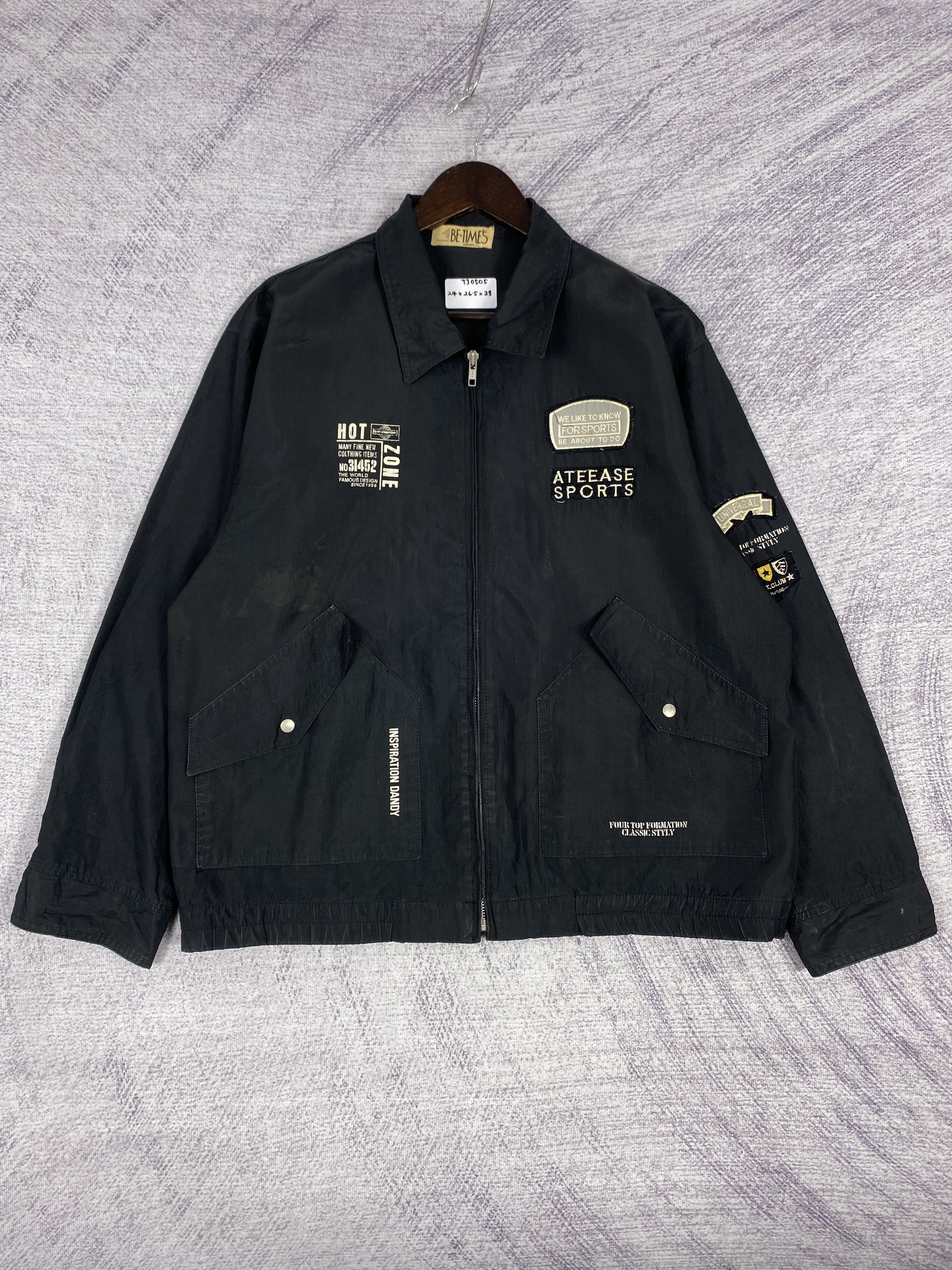 Vintage Renown Many Bandage Zip Up Light Nylon Jacket