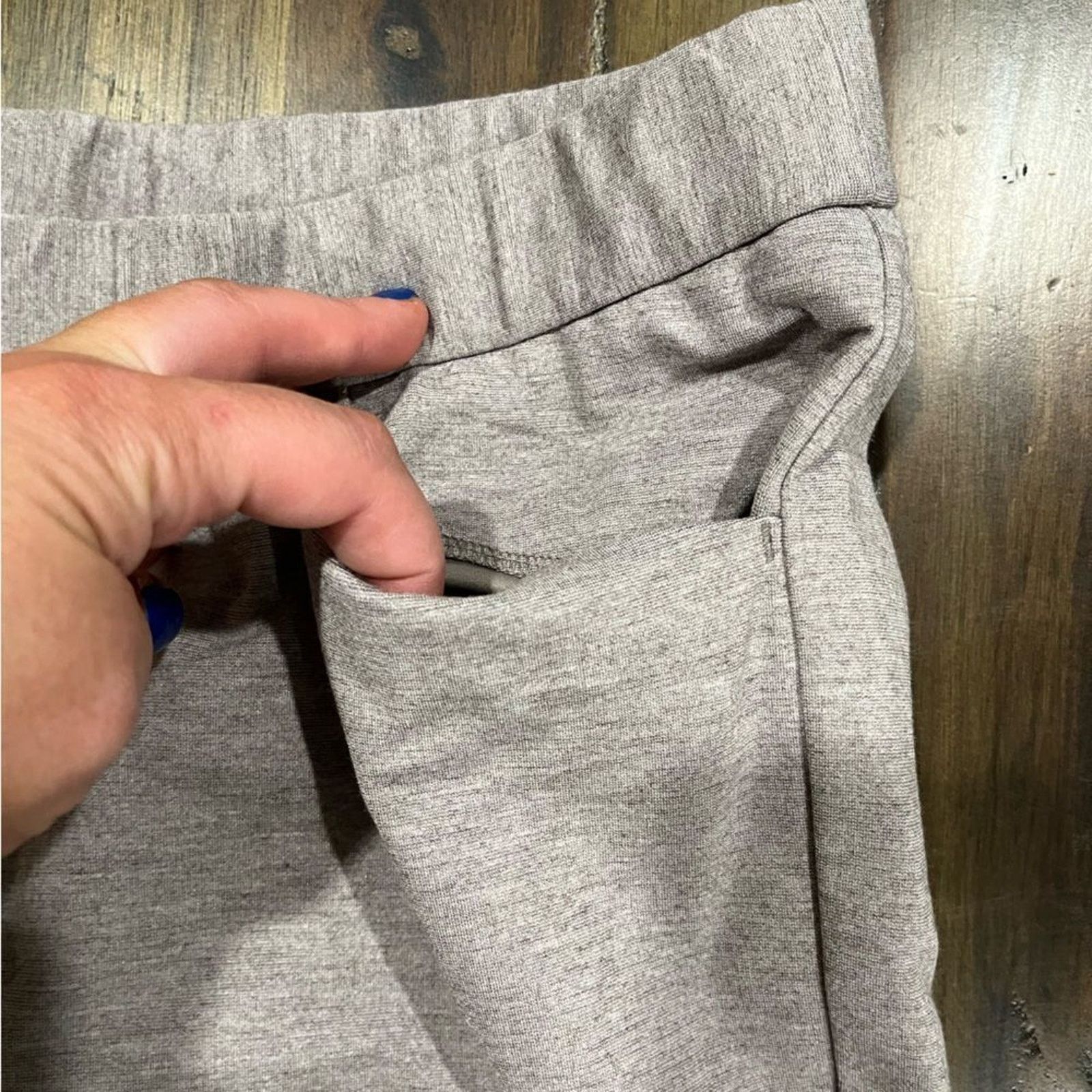 Vintage J. Jill Essential Ponte Slim-Leg Pants Heathered Grey Sz S Size 23" - 5 Thumbnail