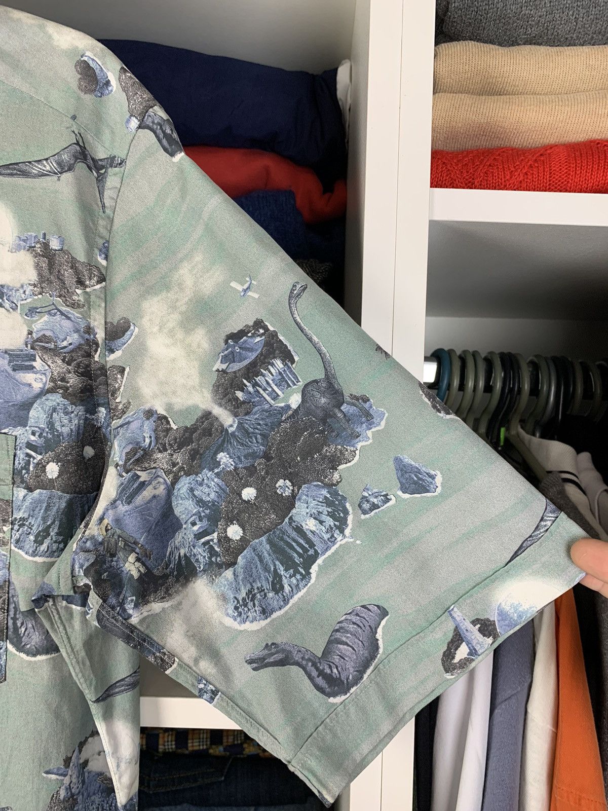 Lanvin Lanvin Hawaiian Dino Vacation Short Sleeve Button Up Shirt Size US M / EU 48-50 / 2 - 10 Thumbnail
