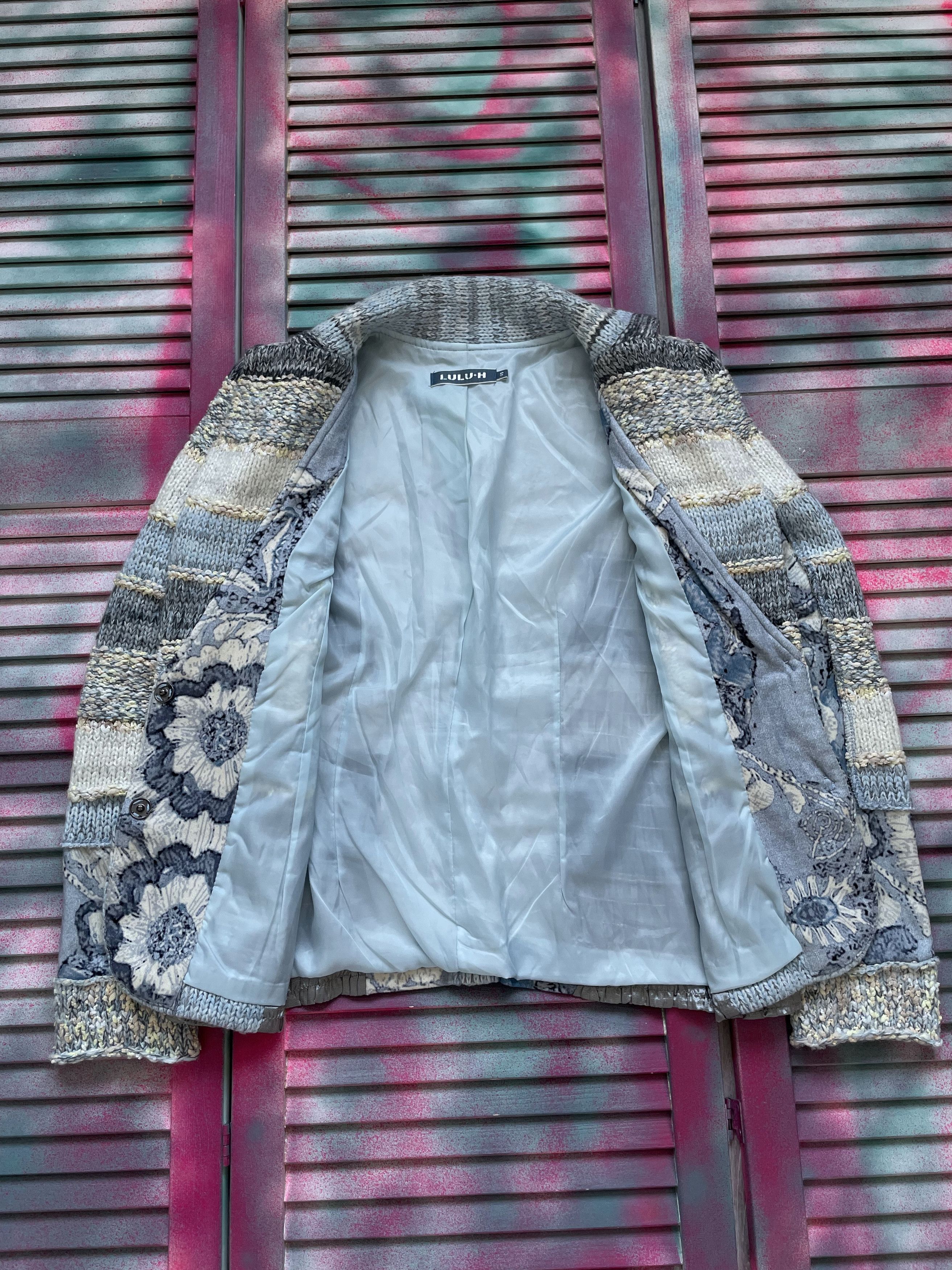 If Six Was Nine Vintage 90s Old Futurism Knit Blazer Jacket Size S / US 4 / IT 40 - 5 Thumbnail