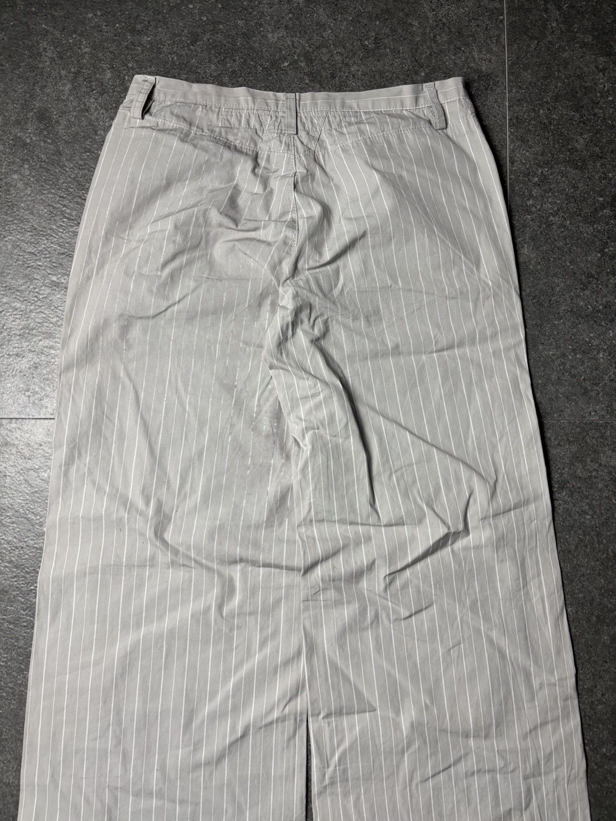 Marithe + Francois Girbaud 2000s Marithe Francois Girbaud Striped Wide Pans Size US 27 - 12 Thumbnail