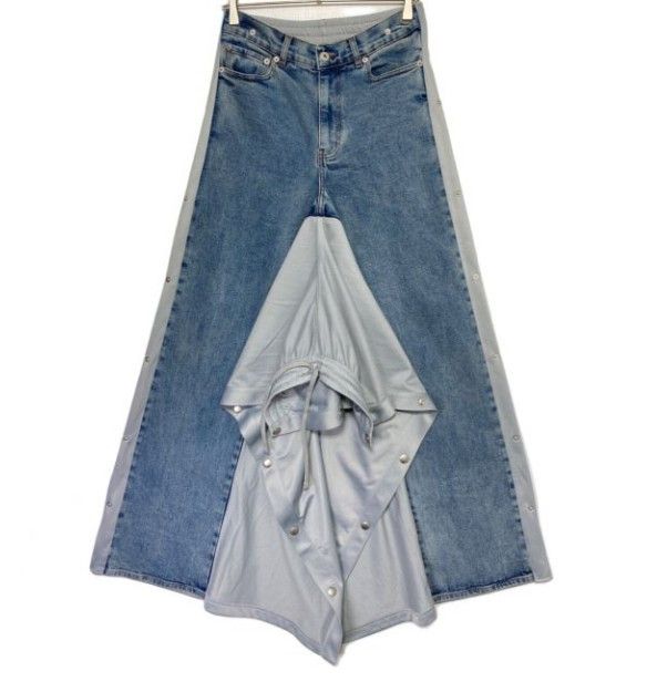 Y/Project Y/Project - Gray&Blue - Hybrid Denim - Snap Off - Sweatpants Size US 34 / EU 50 - 11 Thumbnail