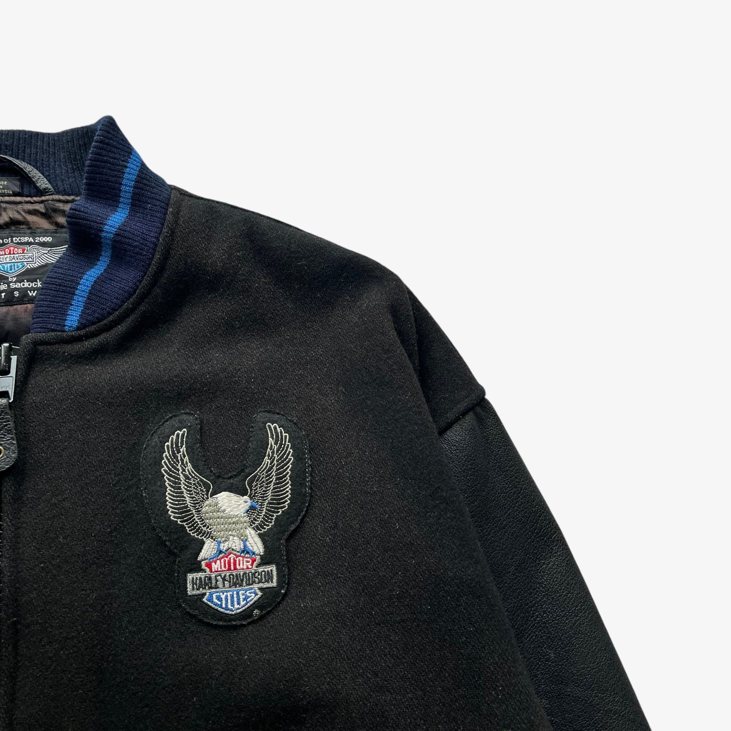 Harley Davidson Vintage 90s Men's Harley Davidson & Marlboro Varsity Jacket Size US M / EU 48-50 / 2 - 4 Thumbnail