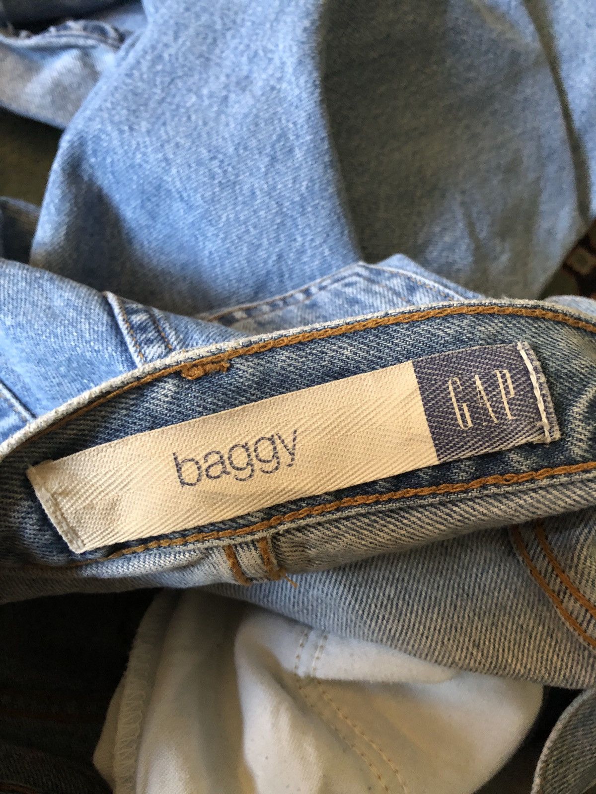 Gap × Vintage Vintage Gap Usa Baggy Denim Jeans Hip Hop Size US 39 - 10 Thumbnail