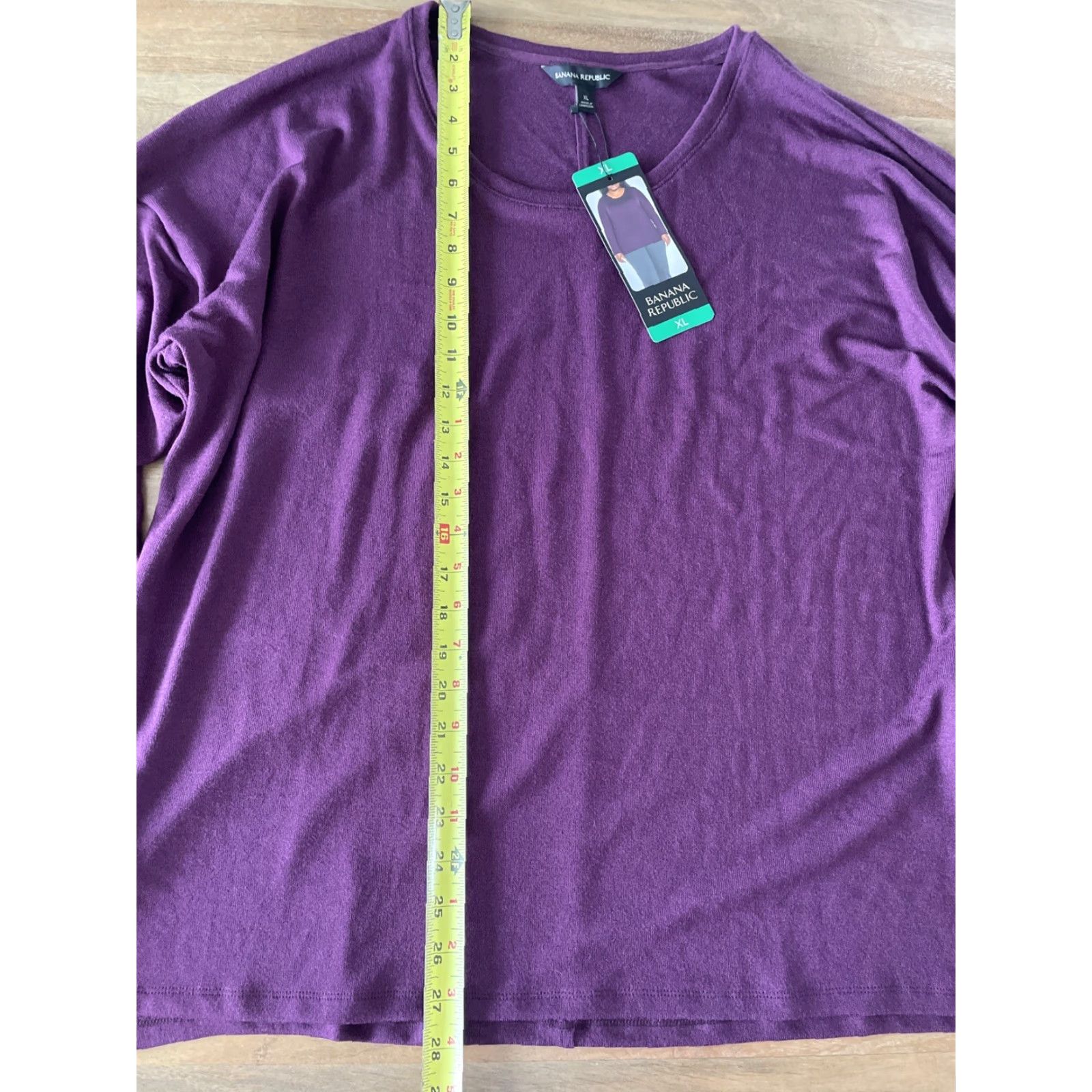 Banana Republic Banana Republic Shirt Long Sleeve Women's XL Maroon Pullover Knit Round Neck Casual Sweater Size XL / US 12-14 / IT 48-50 - 7 Thumbnail