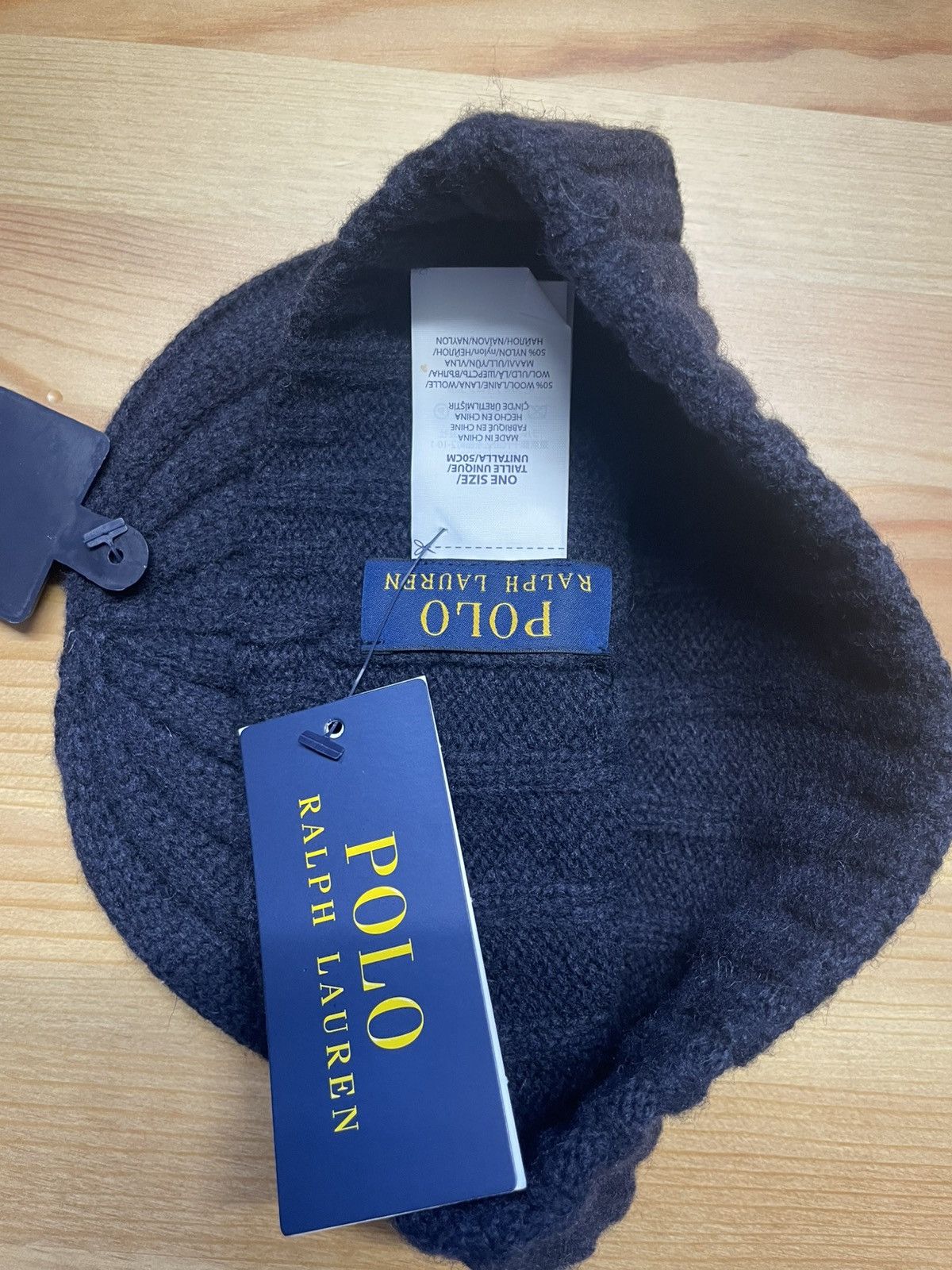 Polo Ralph Lauren Polo Ralph Lauren Beanie Navy Blue Polo Hat Winter RL Pony Size ONE SIZE - 4 Thumbnail