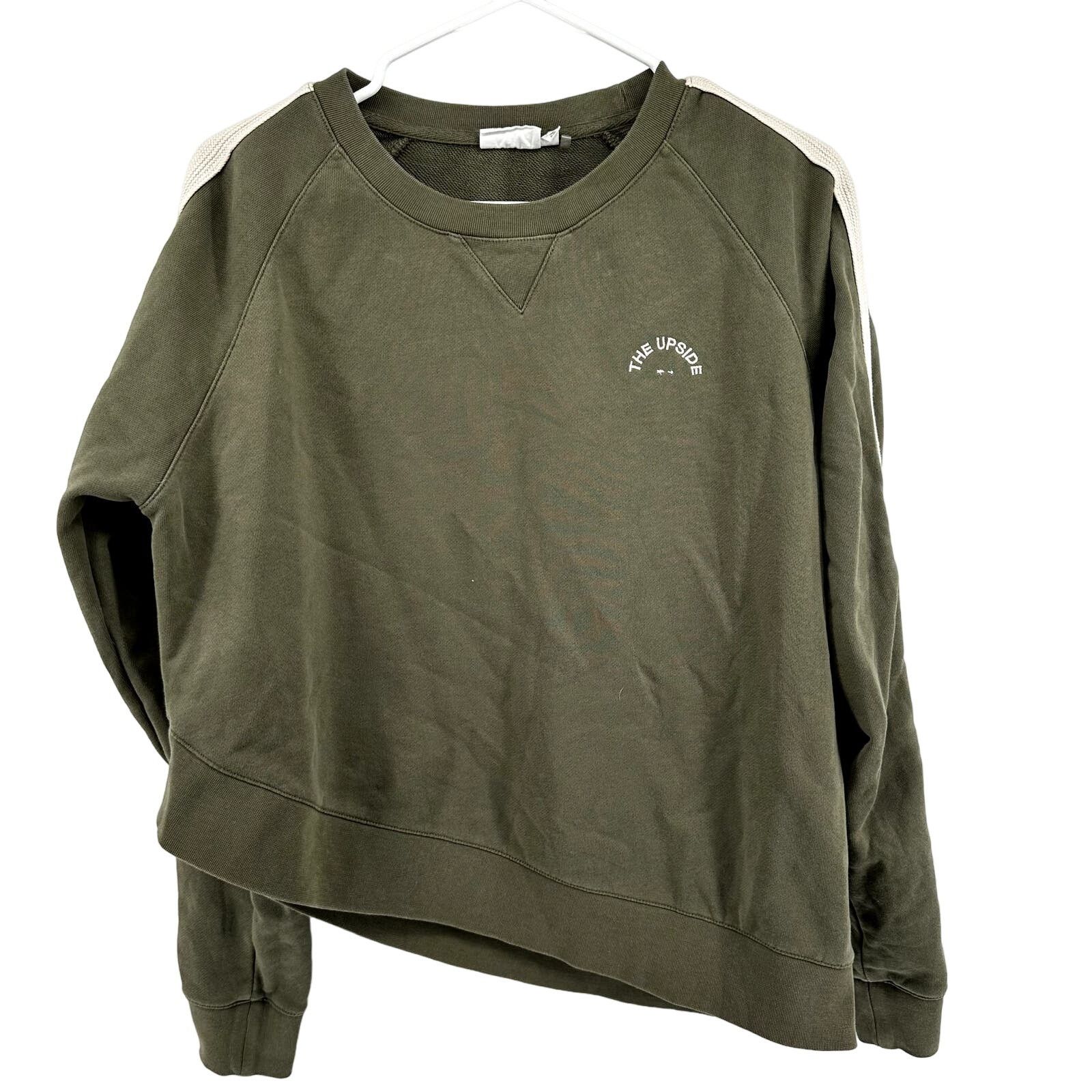 The Upside The Upside Asymmetrical Pullover Sweatshirt Raglan Olive 8 Size M / US 6-8 / IT 42-44 - 1 Thumbnail