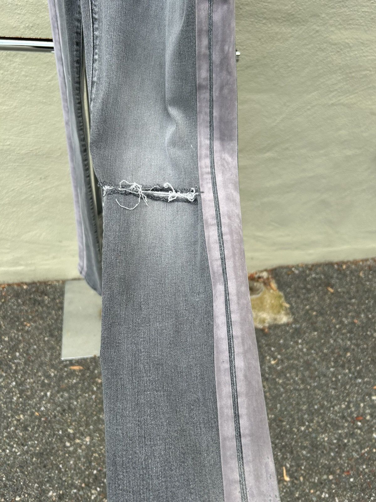 Amiri Amiri jeans grey stripe Size US 31 - 3 Thumbnail