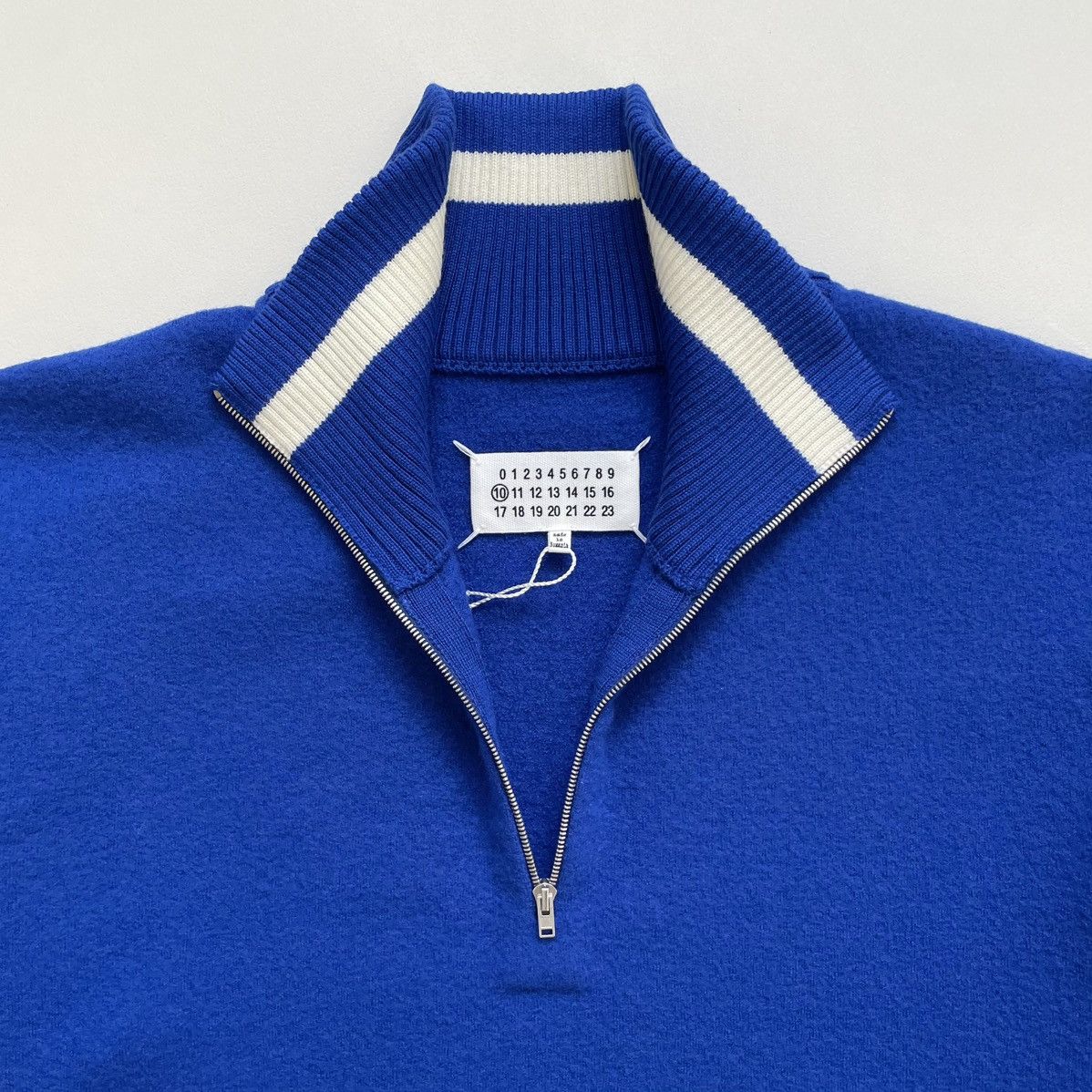 Maison Margiela A/W 21 Brushed Wool ‘Quarter Zip’ Sweater Size US M / EU 48-50 / 2 - 4 Thumbnail