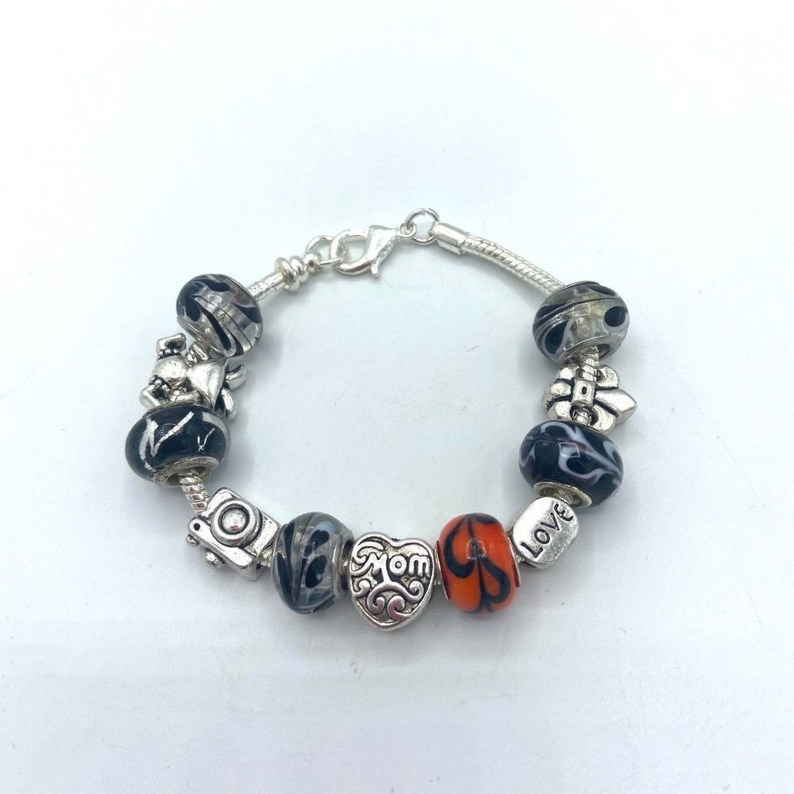 Other MOM Themed Sterling Silver European Bead Charm Bracelet Size ONE SIZE - 2 Thumbnail