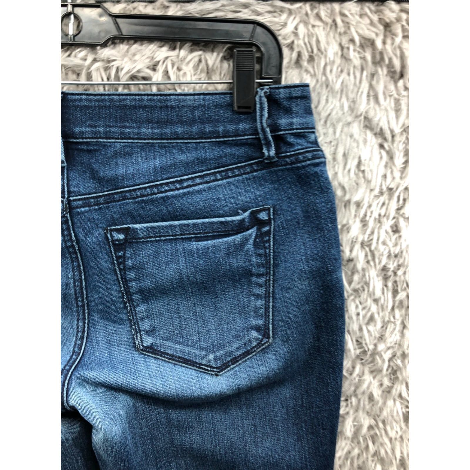 Loft LOFT Curvy Skinny Jeans Womens Size 6 Medium Wash Blue Denim 5-Pocket Style Regular Rise 30in Inseam Size 28" / US 6 / IT 42 - 6 Thumbnail