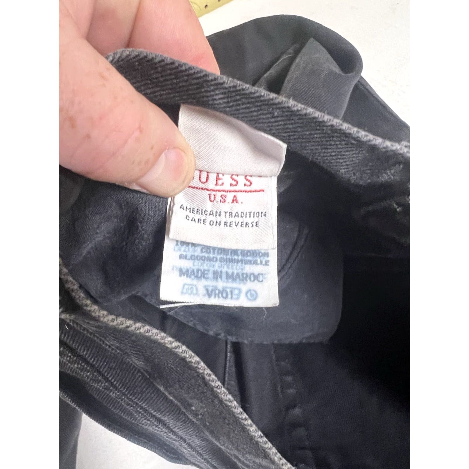 Guess VINTAGE GUESS Jeans Women Black Wash High Rise Skinny Ankle 27x31 5-Pocket Denim Rock USA 80s 90s Grunge Hipster Retro Modern Size 27" / US 4 / IT 40 - 5 Thumbnail