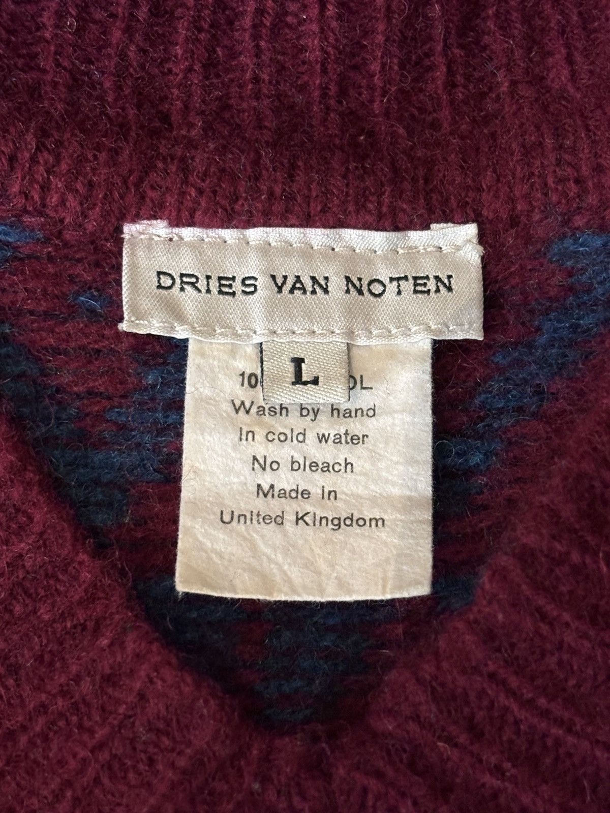 Dries Van Noten Dries Van Noten | 00's Ethnic Pattern Sweater Size US L / EU 52-54 / 3 - 6 Thumbnail