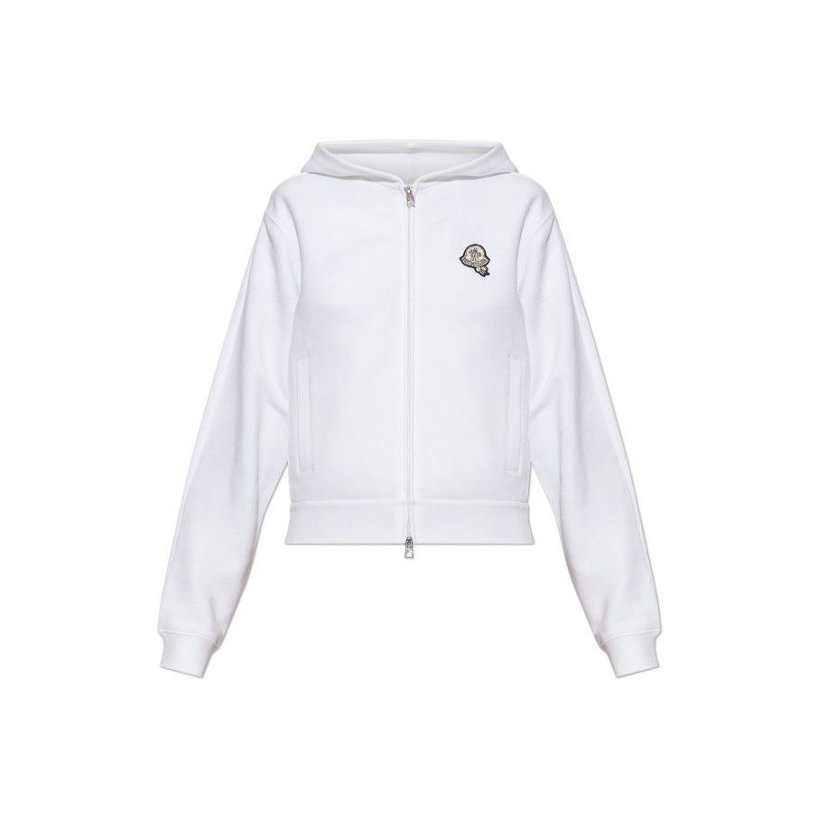 Moncler Women's White Hoodie Women's Size:6, Women's