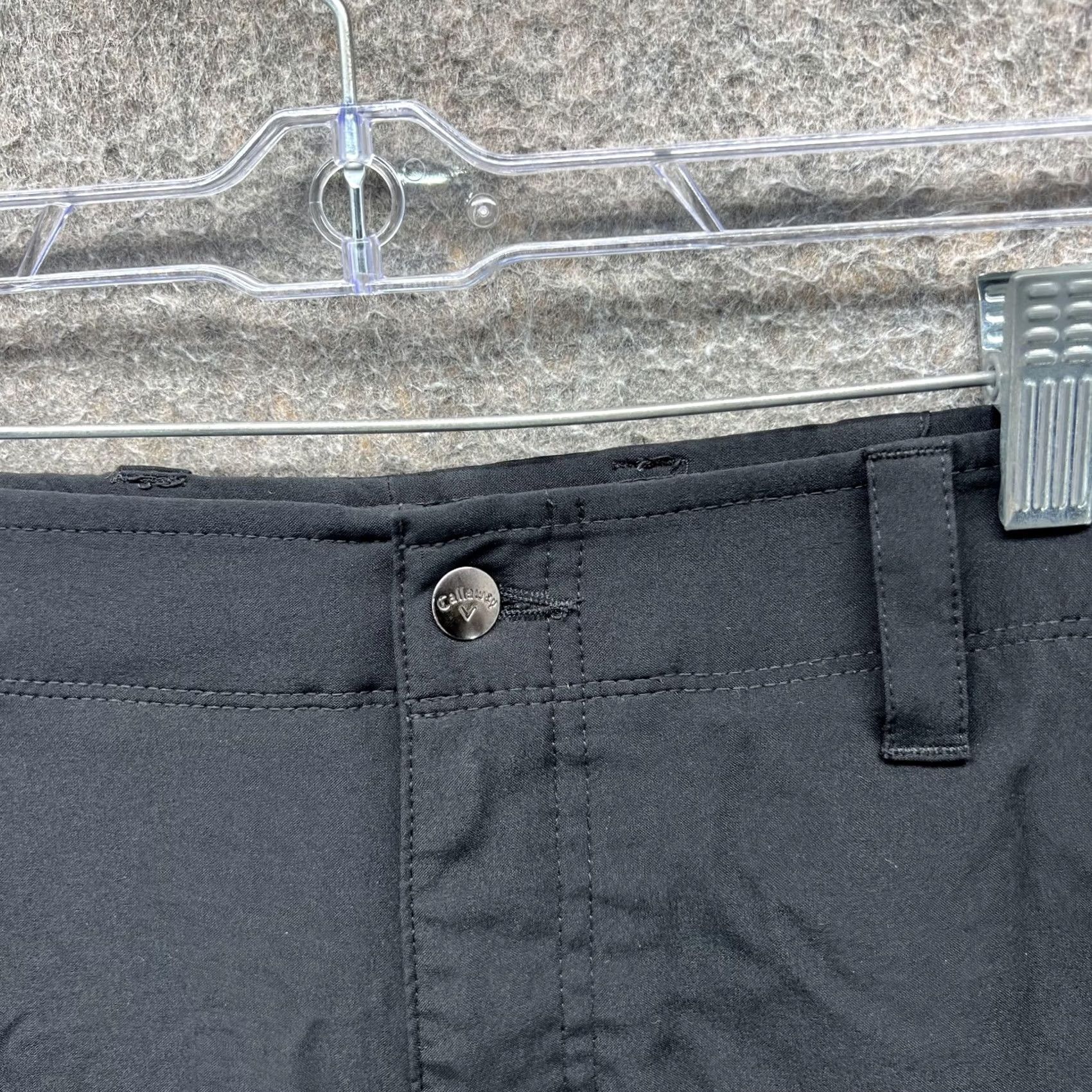 Callaway Callaway Shorts Mens 36 Black Chino Golf Performance Stretch Zip Pocket 9 Inch Size US 36 / EU 52 - 5 Thumbnail