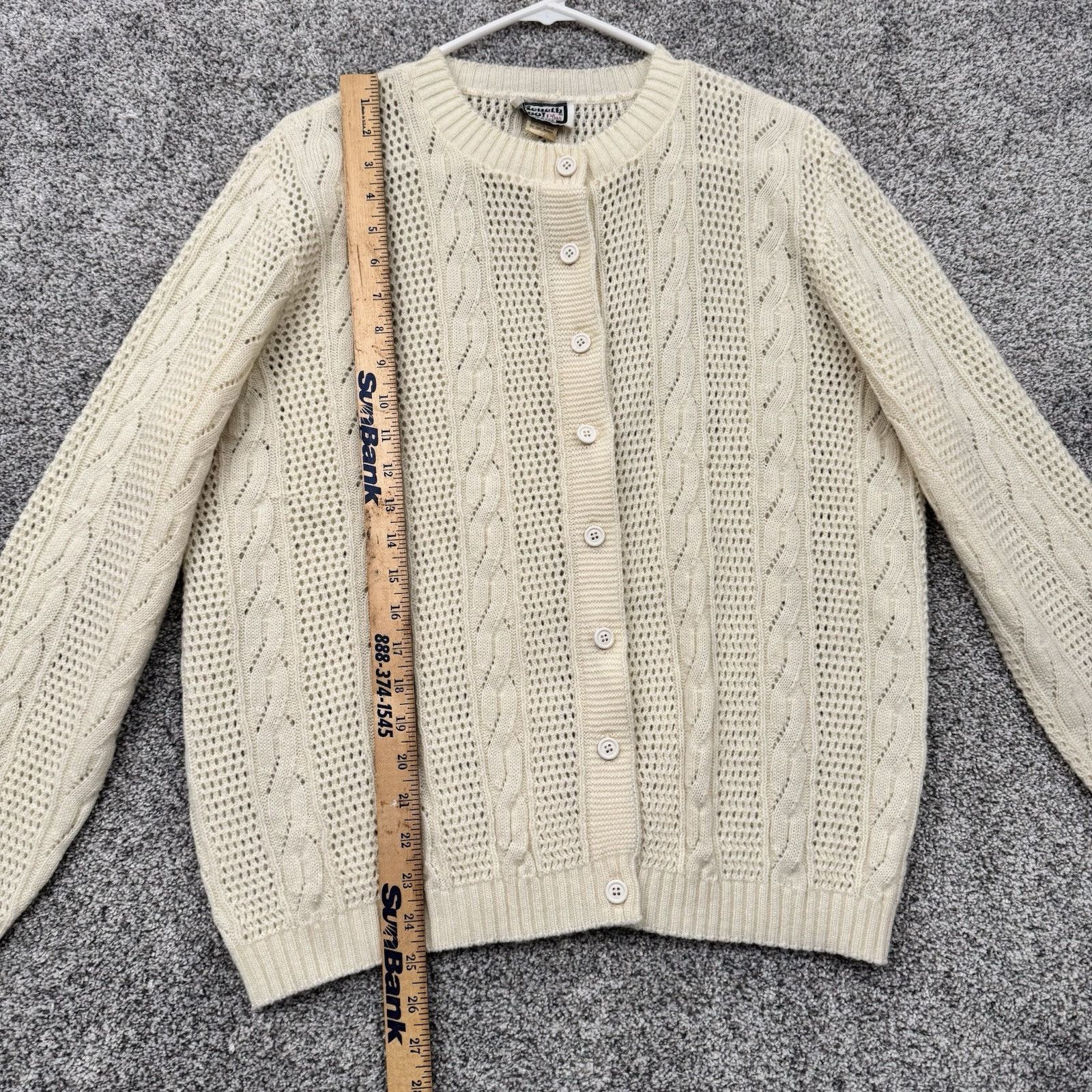 Other 80s Vintage Keneth Too Plus Cardigan Women 1X Plus Fisherman Size XL / US 12-14 / IT 48-50 - 2 Thumbnail
