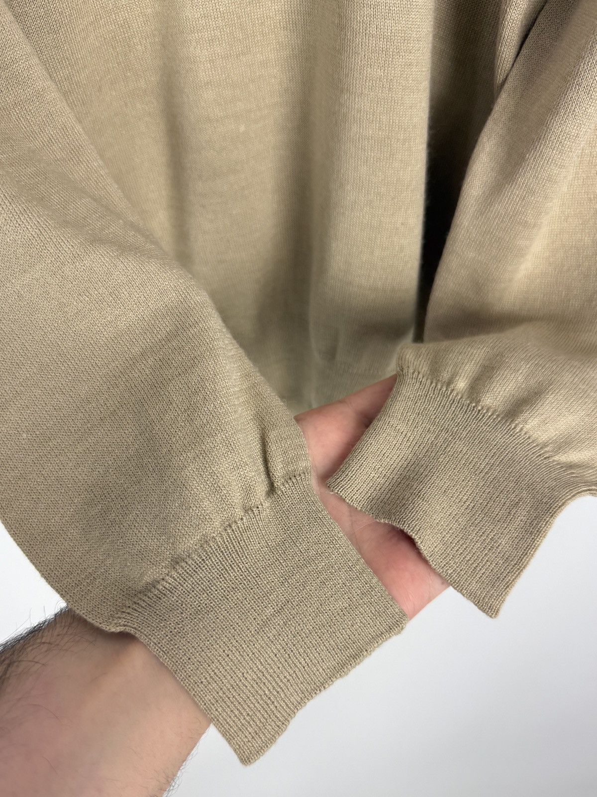 Other Provenzale Napoli Beige Wool Acrylic Blend Crewneck Sweater Size US L / EU 52-54 / 3 - 3 Thumbnail