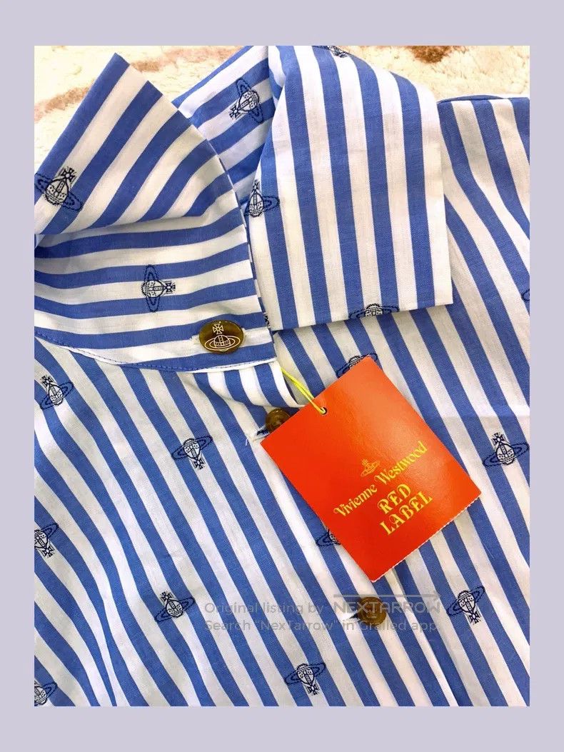 Vivienne Westwood Vivienne Westwood Striped full print shirt, long sleeve, s Size M / US 6-8 / IT 42-44 - 3 Thumbnail