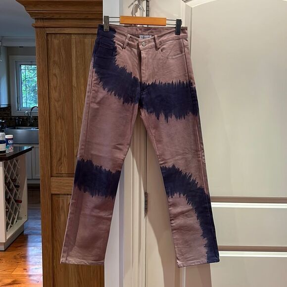 Collina Strada SSENSE COLLINA STRADA tie dye straight leg jeans small Size 27" / US 4 / IT 40 - 1 Thumbnail