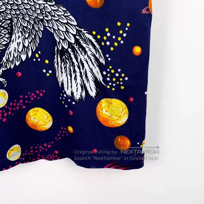 Gucci Gucci Dark blue planet eagle print cotton round-neck short Size US S / EU 44-46 / 1 - 5 Thumbnail