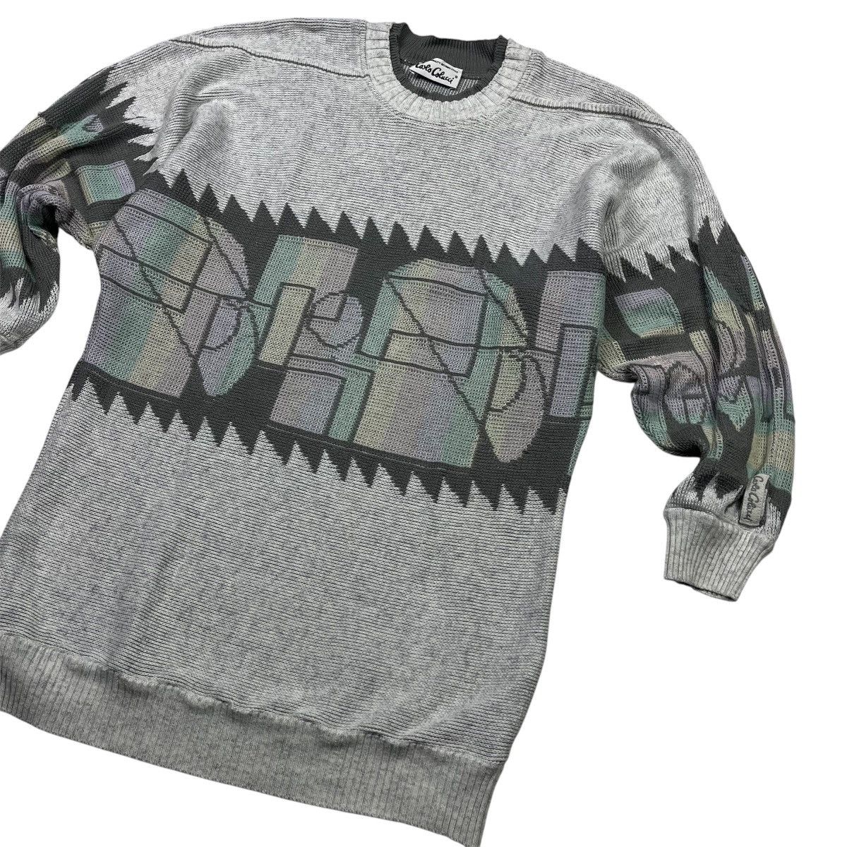 Carlo Colucci × Vintage Carlo Colucci Vintage Sweater Wool Cable Knitwear Size US XL / EU 56 / 4 - 3 Thumbnail