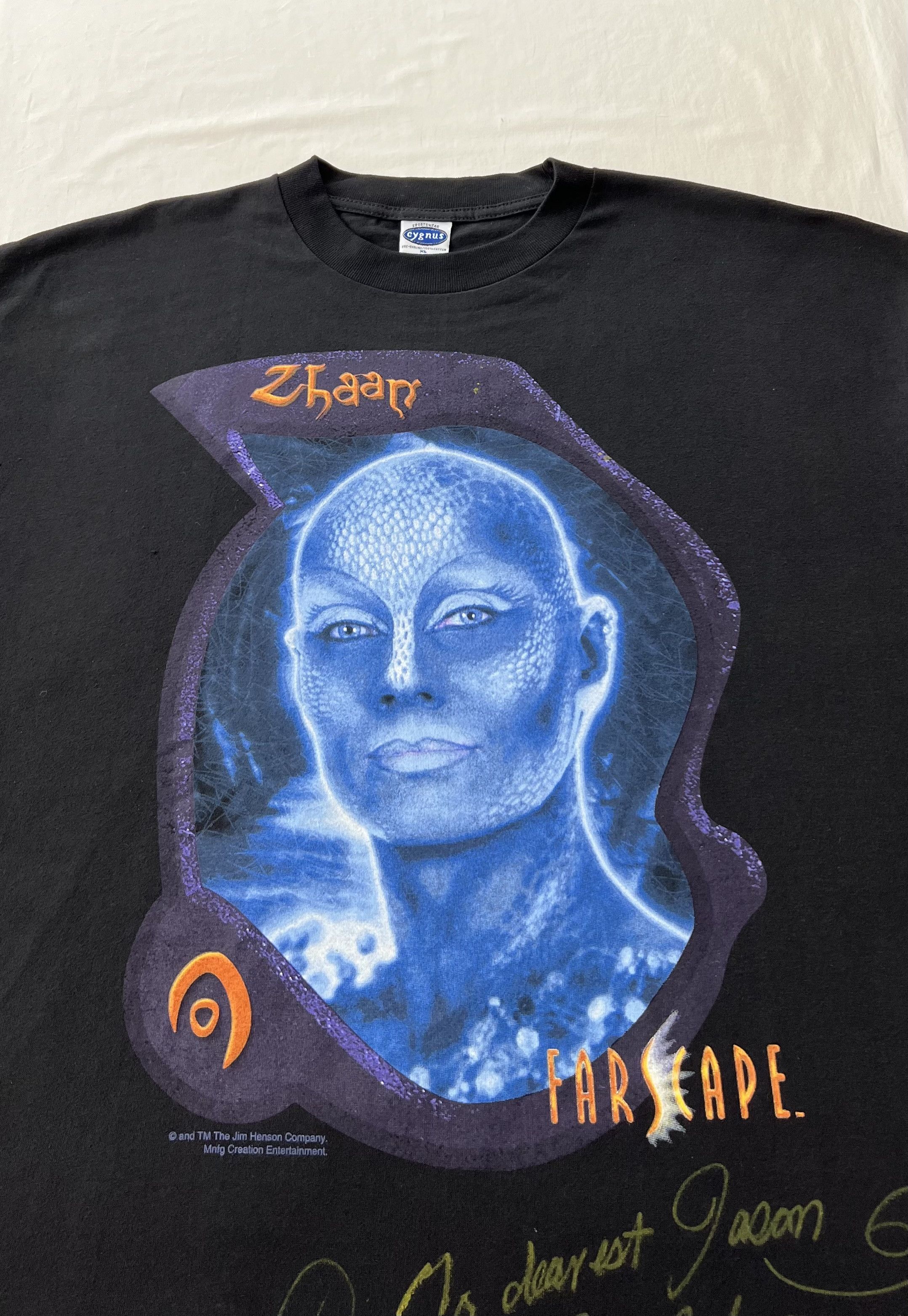 Vintage Vintage 90s Farscape Zhaan TV Series Signed by Virginia Hey Size US XL / EU 56 / 4 - 3 Thumbnail