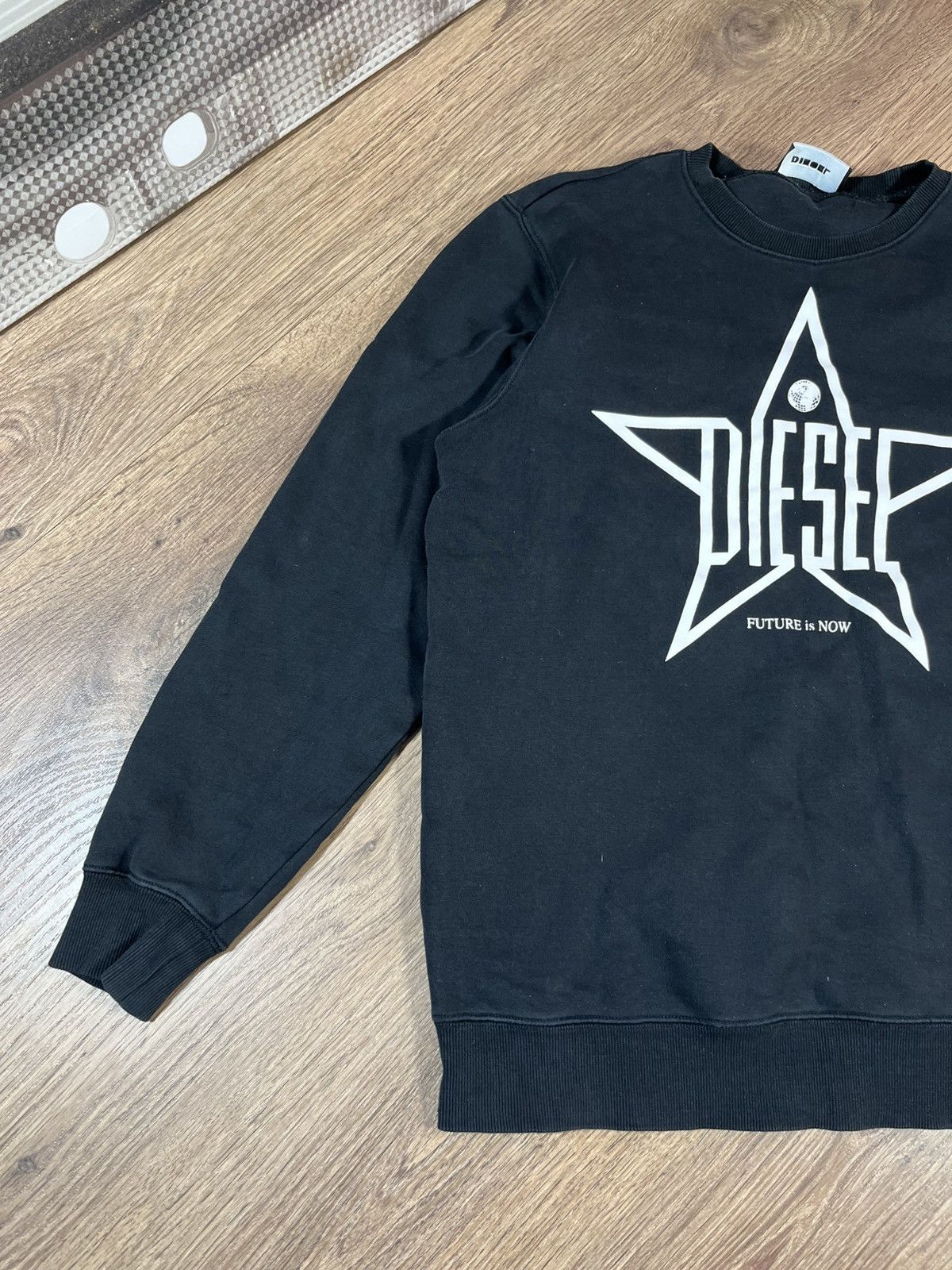 Diesel Diesel Big Logo Sweatshirt Black For Men Size US L / EU 52-54 / 3 - 2 Thumbnail