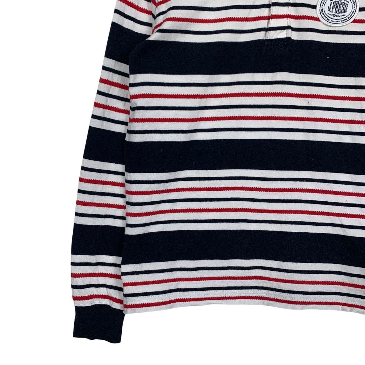 J. Press Vintage J. PRESS Striped Long Sleeve Polo Shirt #2846-C128 Size US S / EU 44-46 / 1 - 7 Thumbnail
