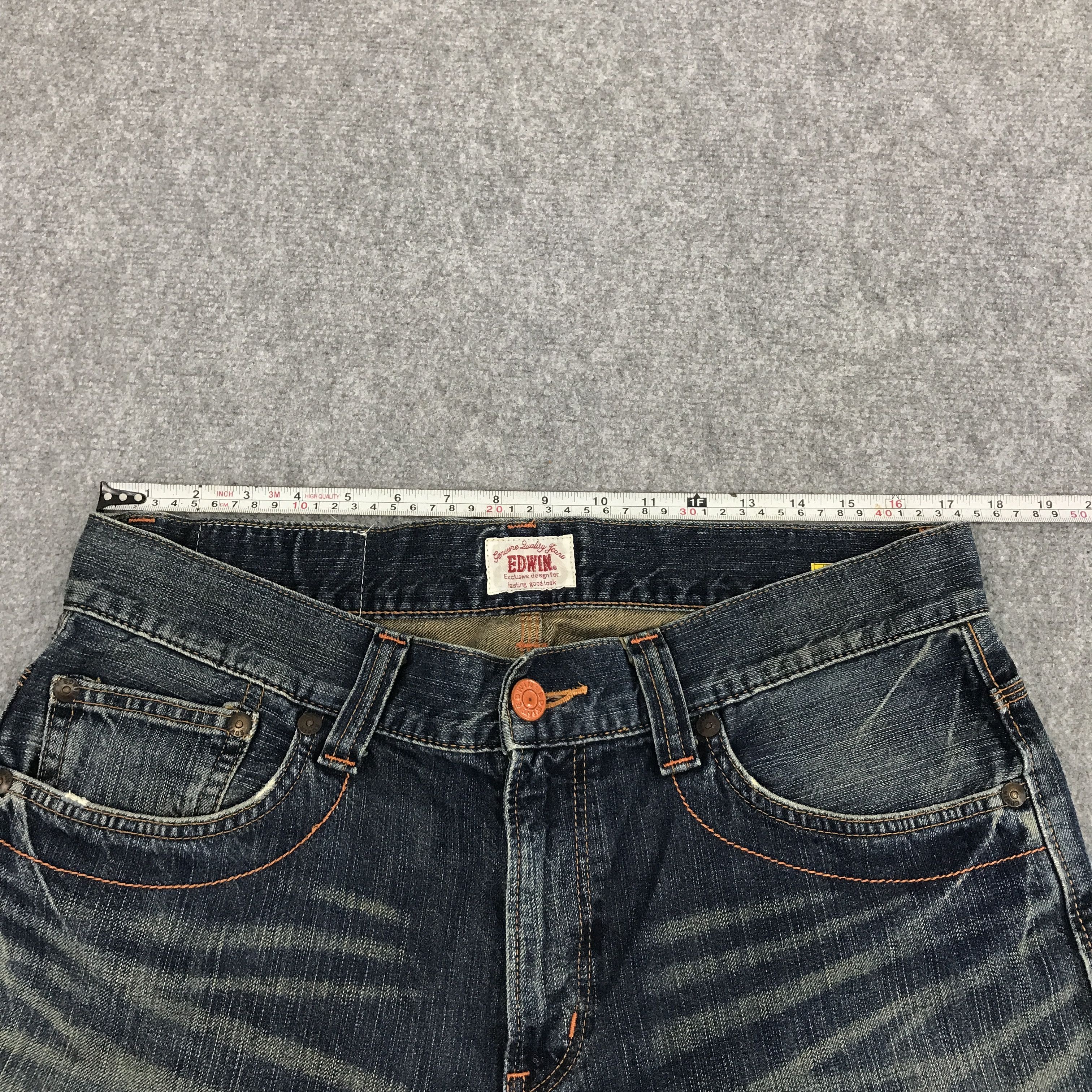 Edwin JAPAN EDWIN DISTRESSED JEAN PANTS Size US 34 / EU 50 - 6 Thumbnail