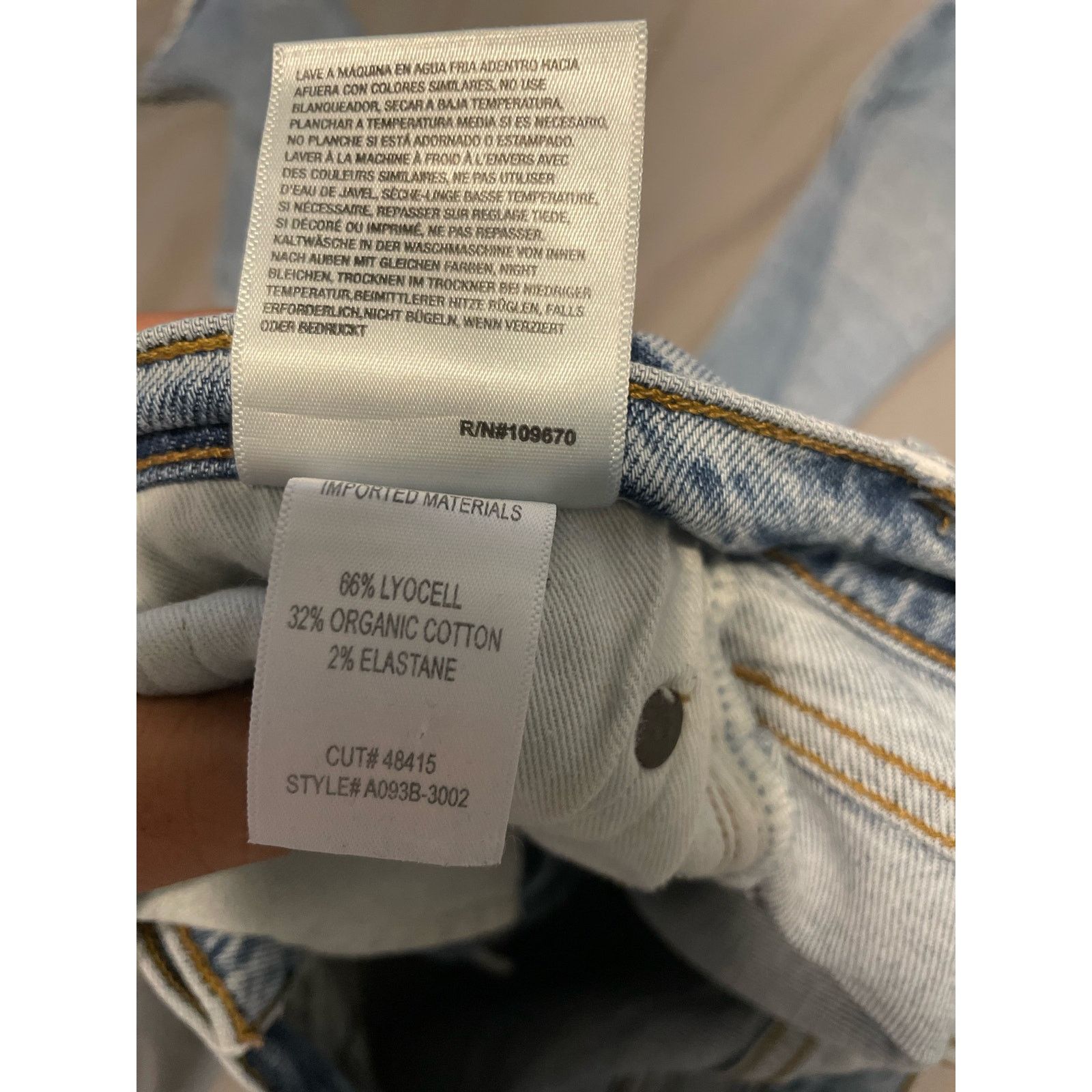 Agolde Agolde- Nico / High Rise Light Blue Slim Leg Jeans/ size 27 Size 27" / US 4 / IT 40 - 9 Thumbnail