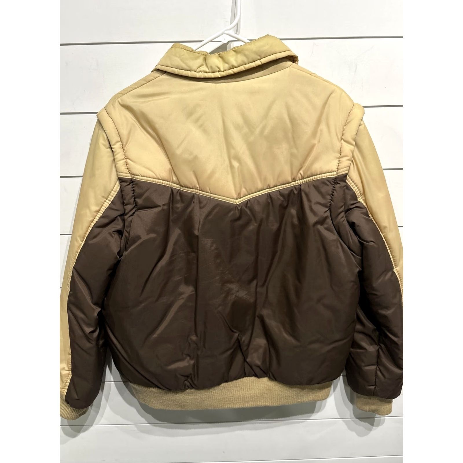 Vintage VINTAGE Polar Bear Puffer Jacket Mens Medium Removable Sleeves Brown 1980s Outdoor Size US M / EU 48-50 / 2 - 4 Thumbnail
