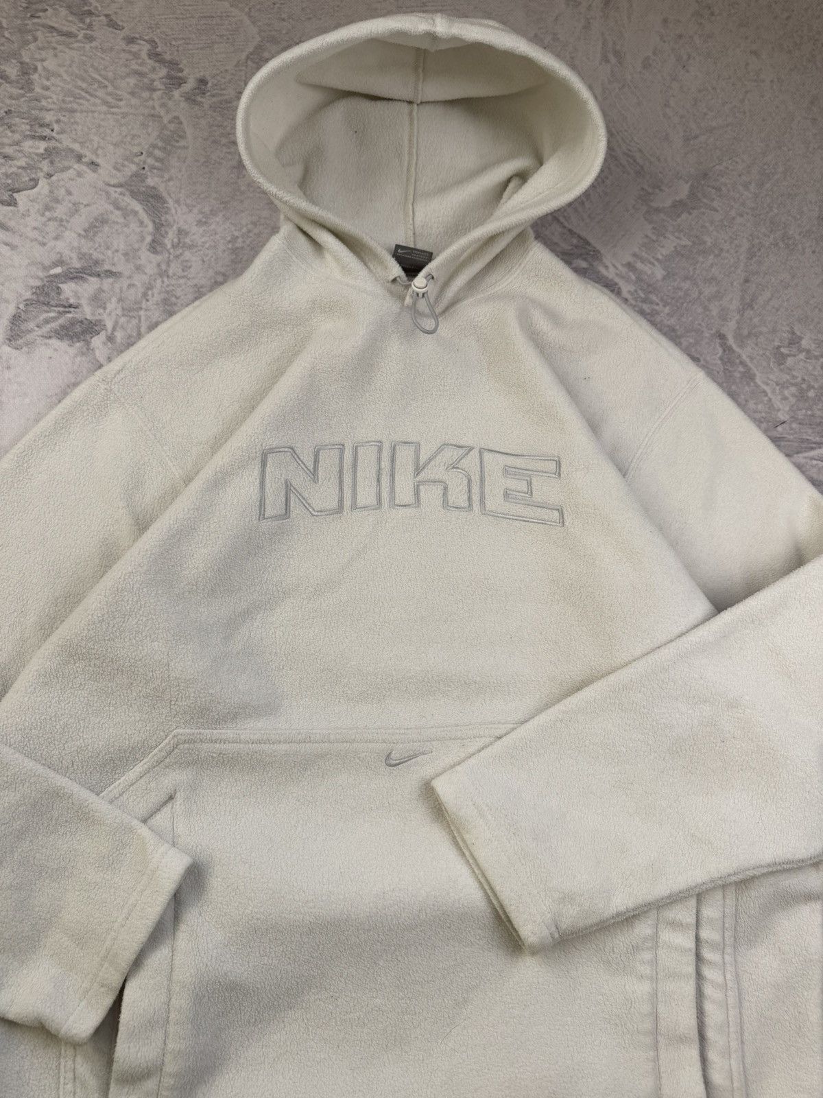 Nike × Vintage NIKE TEDDY FLEECE VINTAGE CENTER OVERSIZE BOXY SWEATSHIRT Size US M / EU 48-50 / 2 - 5 Thumbnail