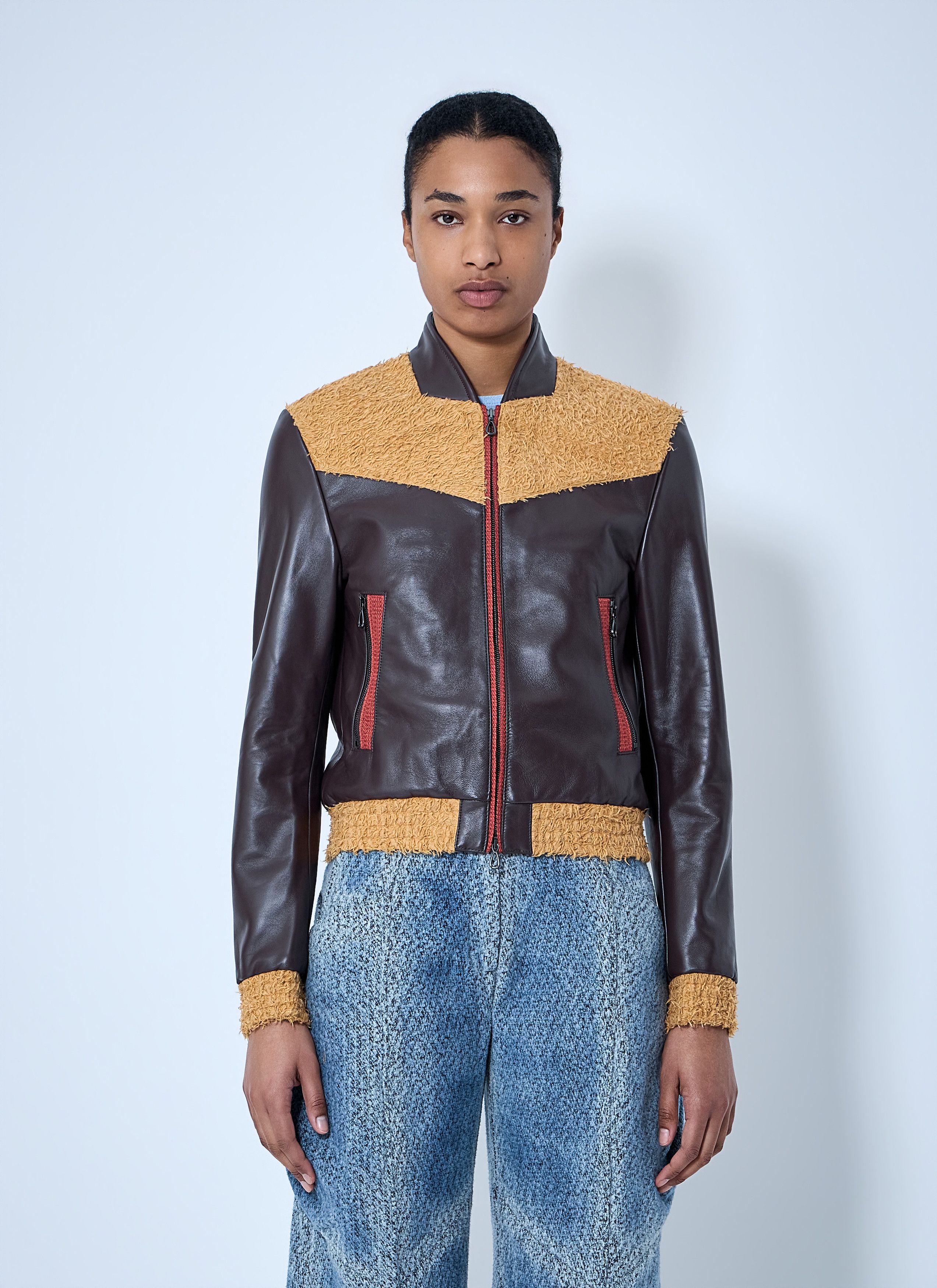 Kiko Kostadinov Konrad Leather Jacket Size M / US 6-8 / IT 42-44 - 1 Thumbnail