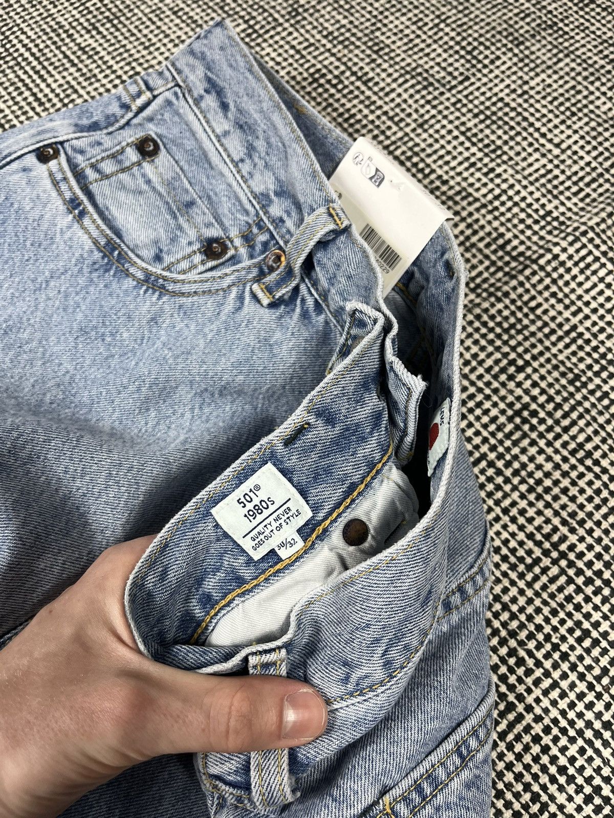 Levi's Made & Crafted Levi’s 501 made & crafted made in Japan sashiko jeans Size US 30 / EU 46 - 7 Thumbnail