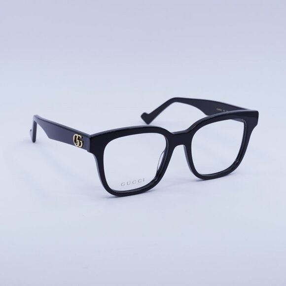 Gucci Gucci GG0958O 004 Eyeglasses Black 52mm Square Frame Size ONE SIZE - 4 Thumbnail