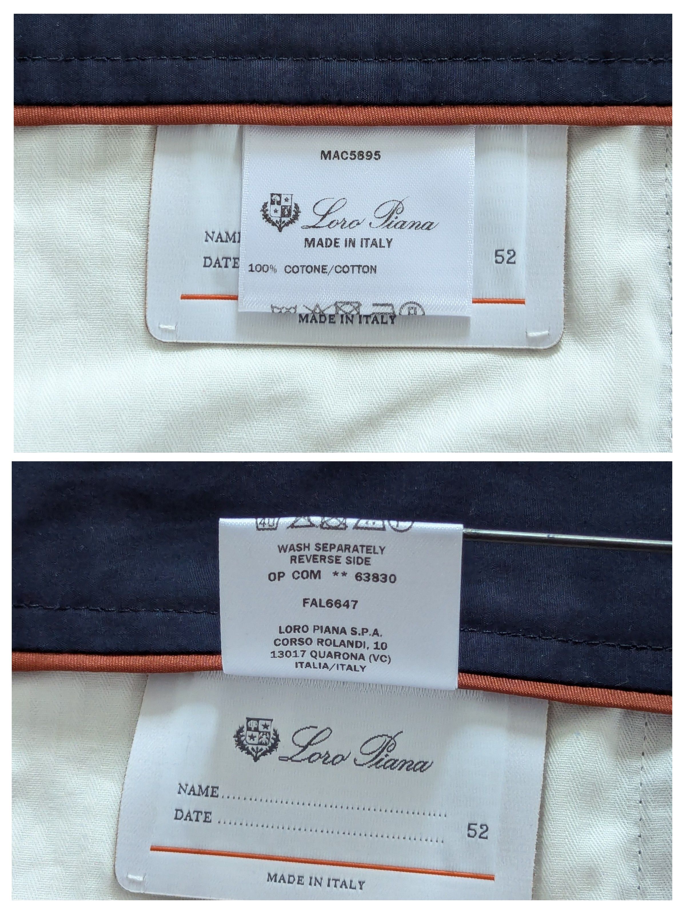 Loro Piana Loro Piana Moving Leisure Pants Cotton M 52 Made In Italy Size US 36 / EU 52 - 16 Thumbnail