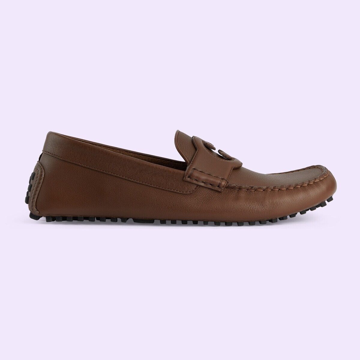 o1s1wg110125 Interlocking G Driver Shoes in Brown
