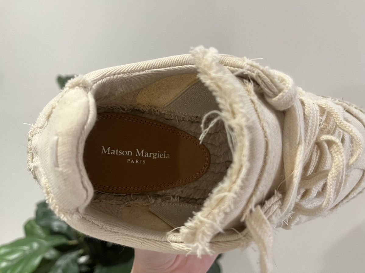 Maison Margiela Maison Margiela Cream Canvas Replica Espadrille Sneakers Size US 4 / IT 34 - 5 Thumbnail