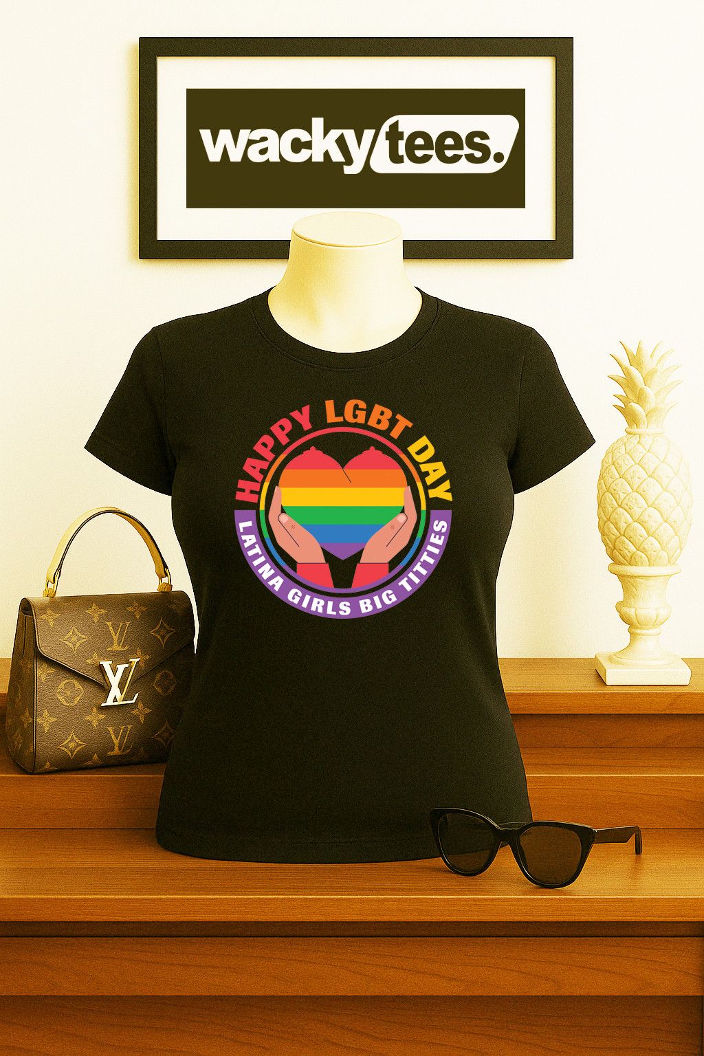 Other Happy LGBT Day Latina Girls Big Bitties Graphic Tee Shirt Size US S / EU 44-46 / 1 - 5 Thumbnail