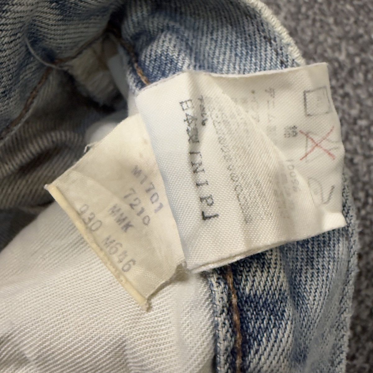 Denim & Co. Vintage 80s Selvedge Japanese Denim Wrangler Faded Wide Leg Size 28" / US 6 / IT 42 - 15 Thumbnail