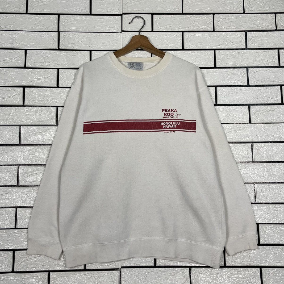 Other Vintage 90s Peakaboo Honolulu Hawaii Surfboard Sweatshirt Size US L / EU 52-54 / 3 - 1 Thumbnail