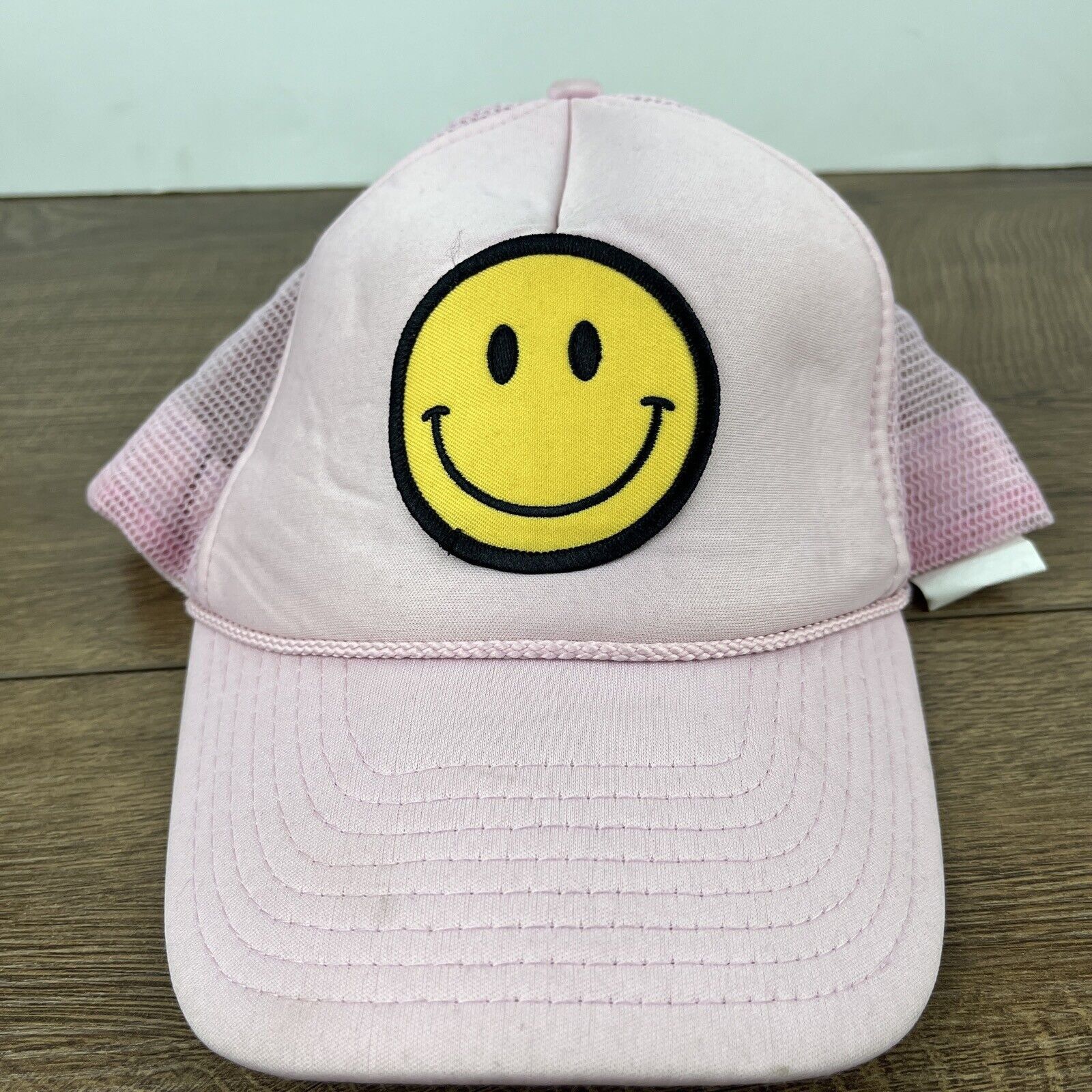 Other Smiley Face Snapback Hat Smile Hat Pink Hat Adjustable Adult Size ONE SIZE - 7 Thumbnail